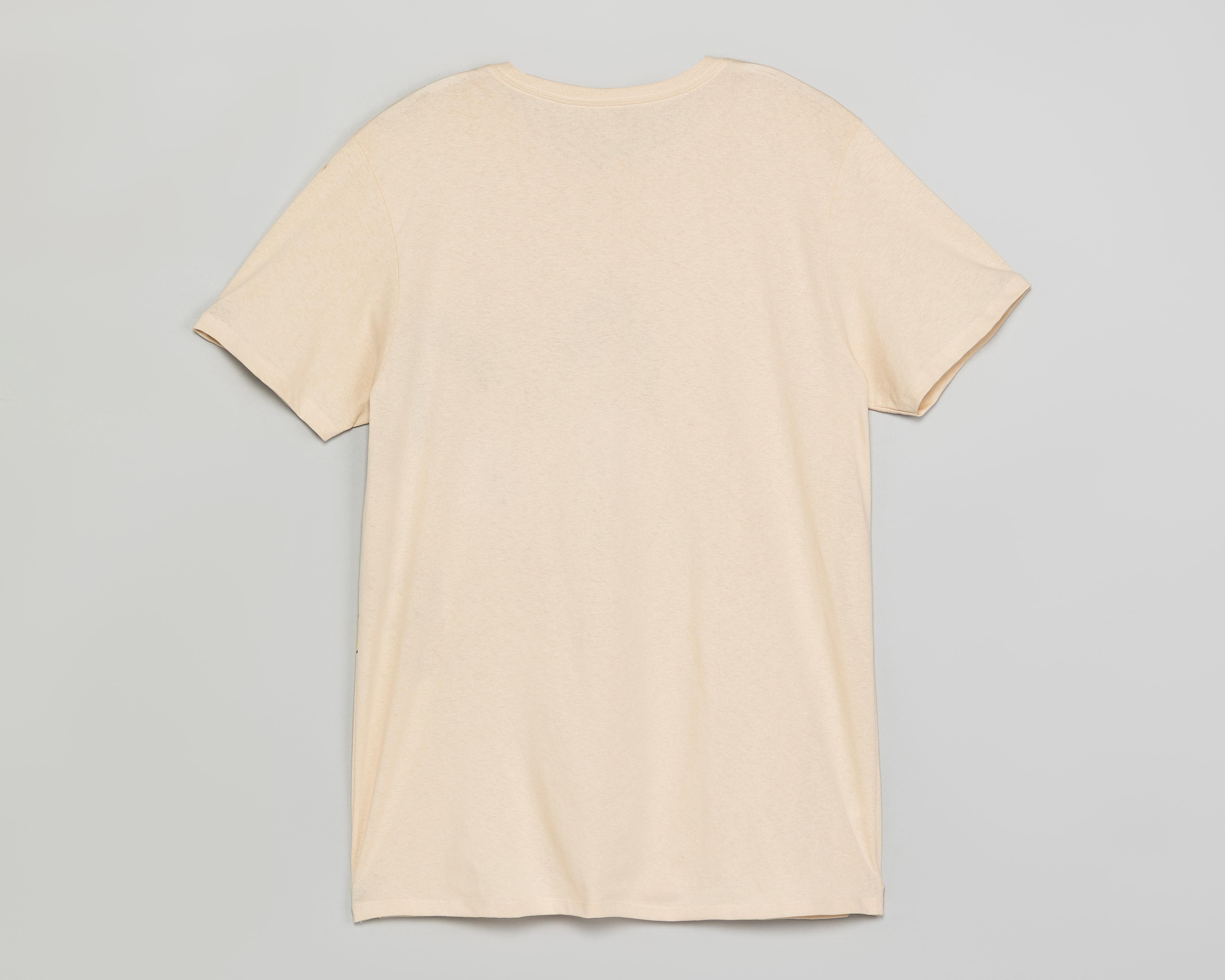 Foto 3 pulgar | Playera de Cuello Redondo Beige Pokémon para Hombre