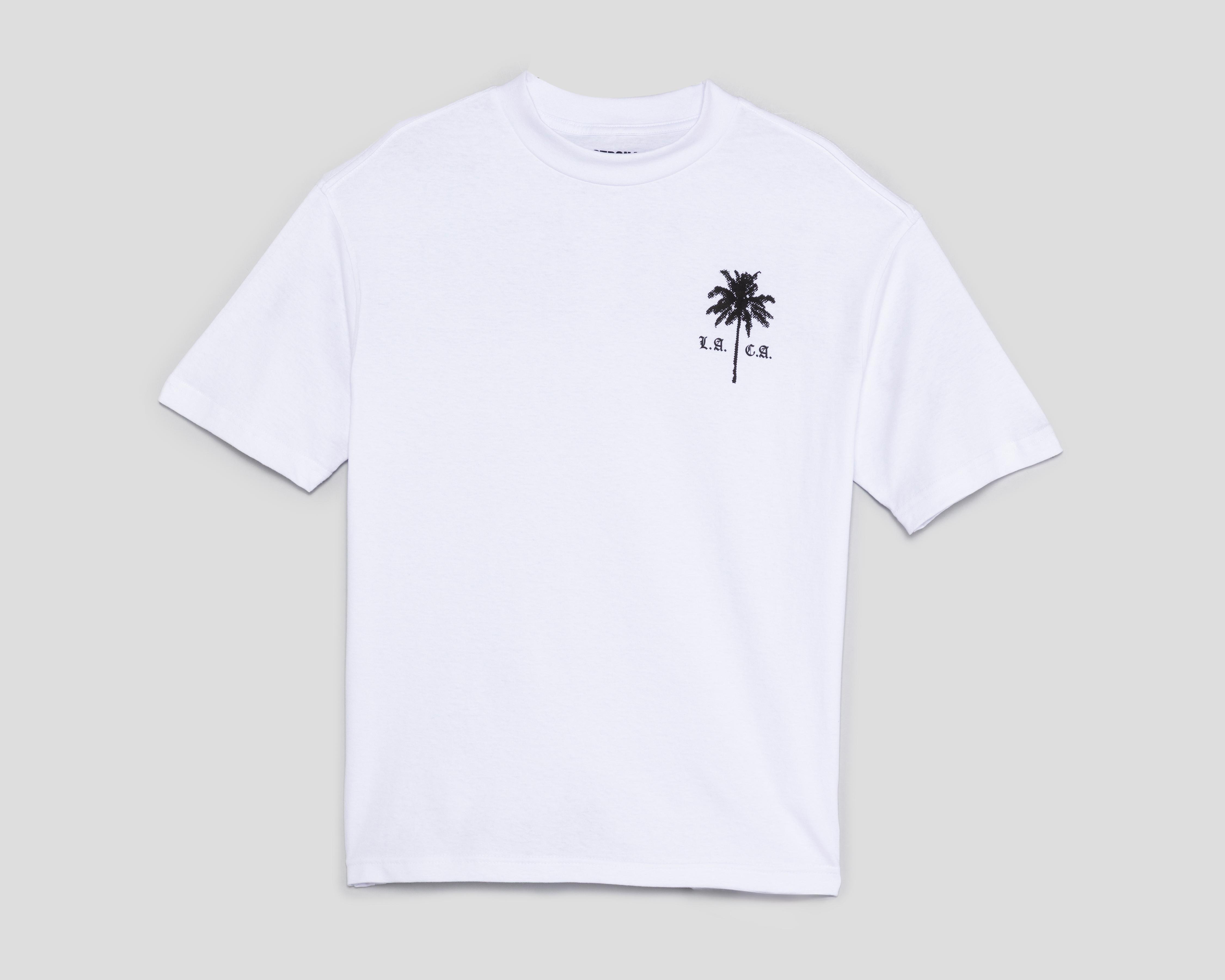 Foto 2 pulgar | Playera Cuello Redondo Strona Blanca para Hombre