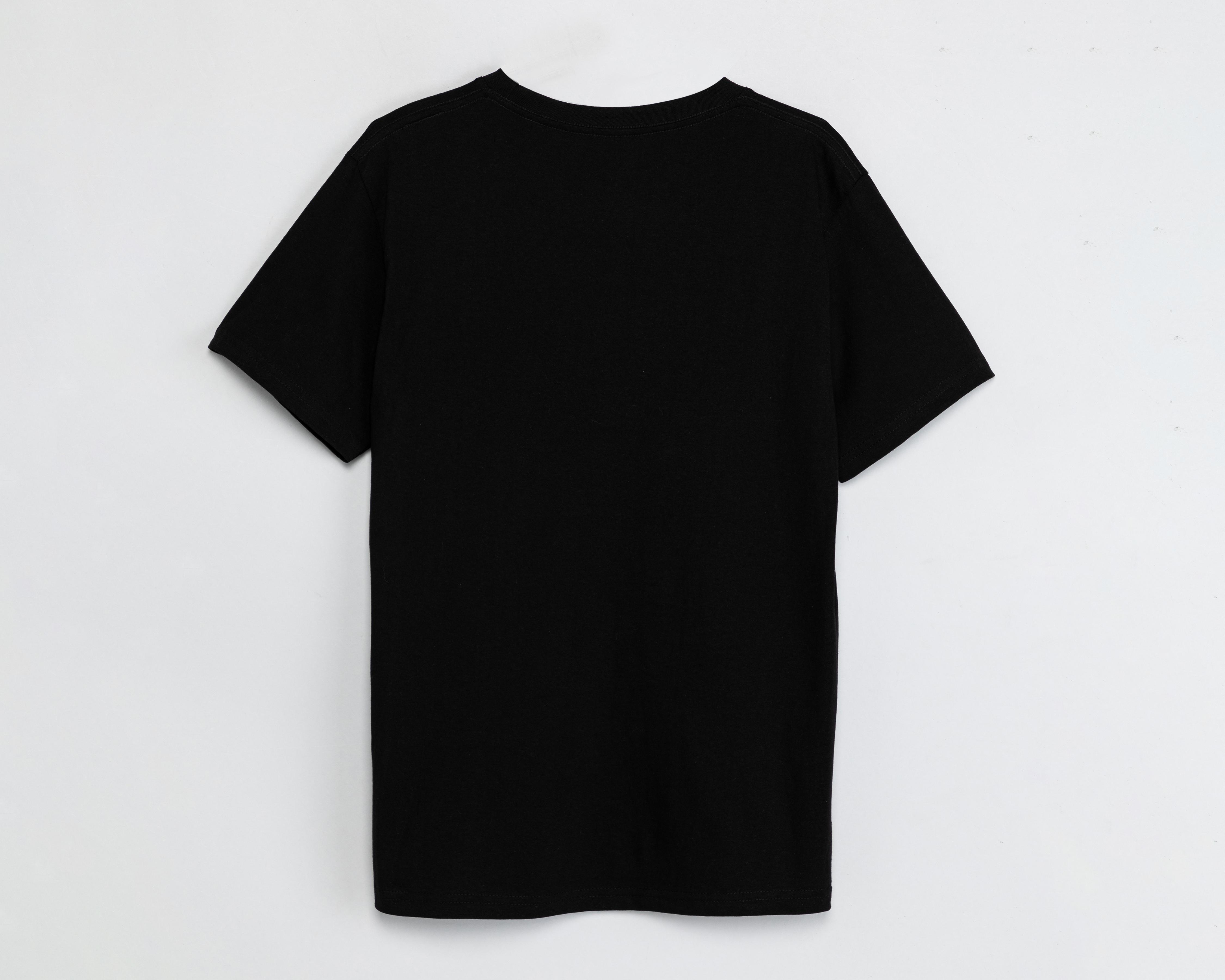 Foto 3 pulgar | Playera de Cuello Redondo Negra Superman para Hombre