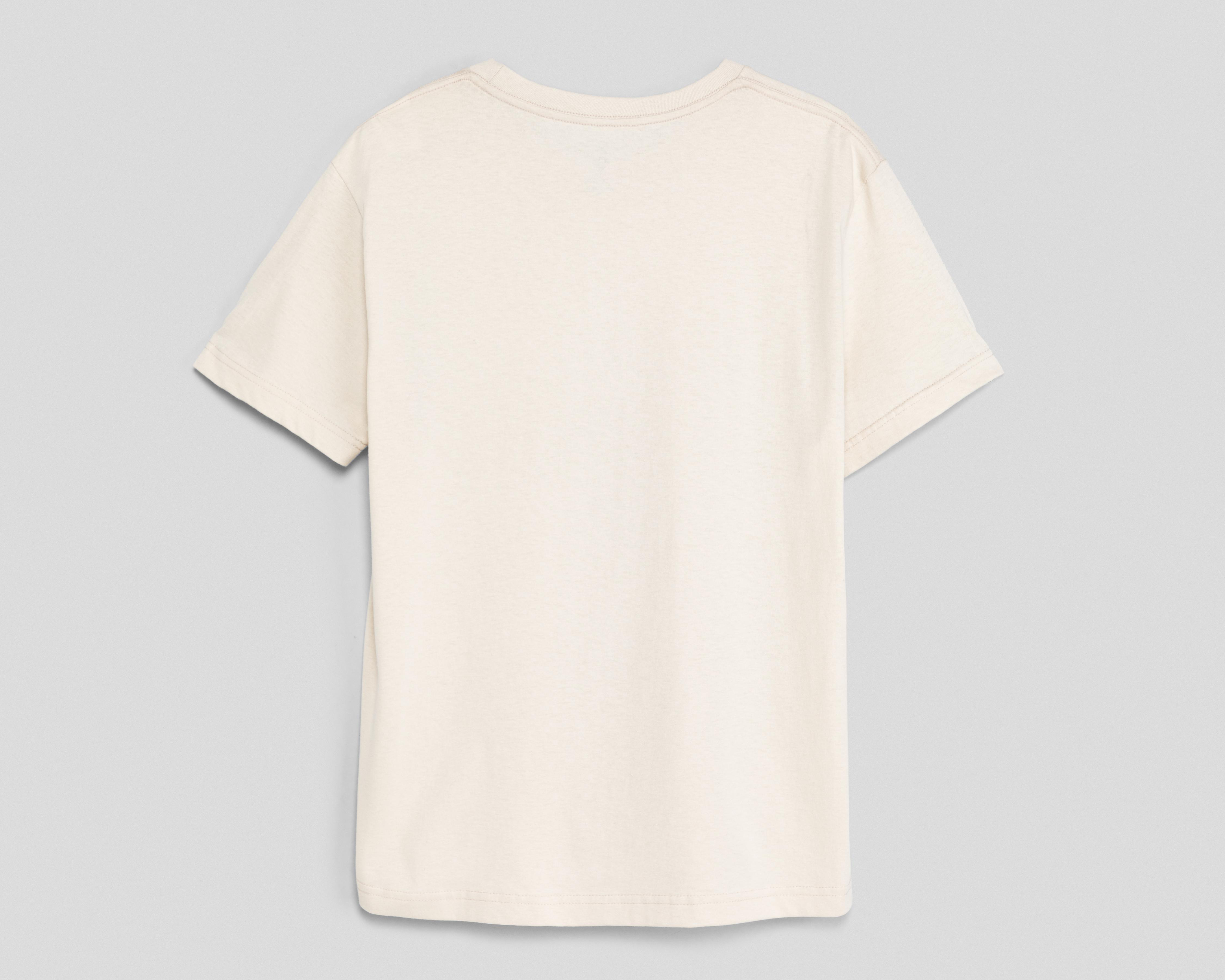 Foto 2 | Playera de Cuello Redondo Beige Superman para Hombre