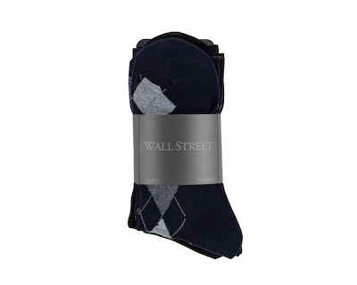 Foto 3 | Calcetas de Vestir Wall Street para Hombre 5 Pares