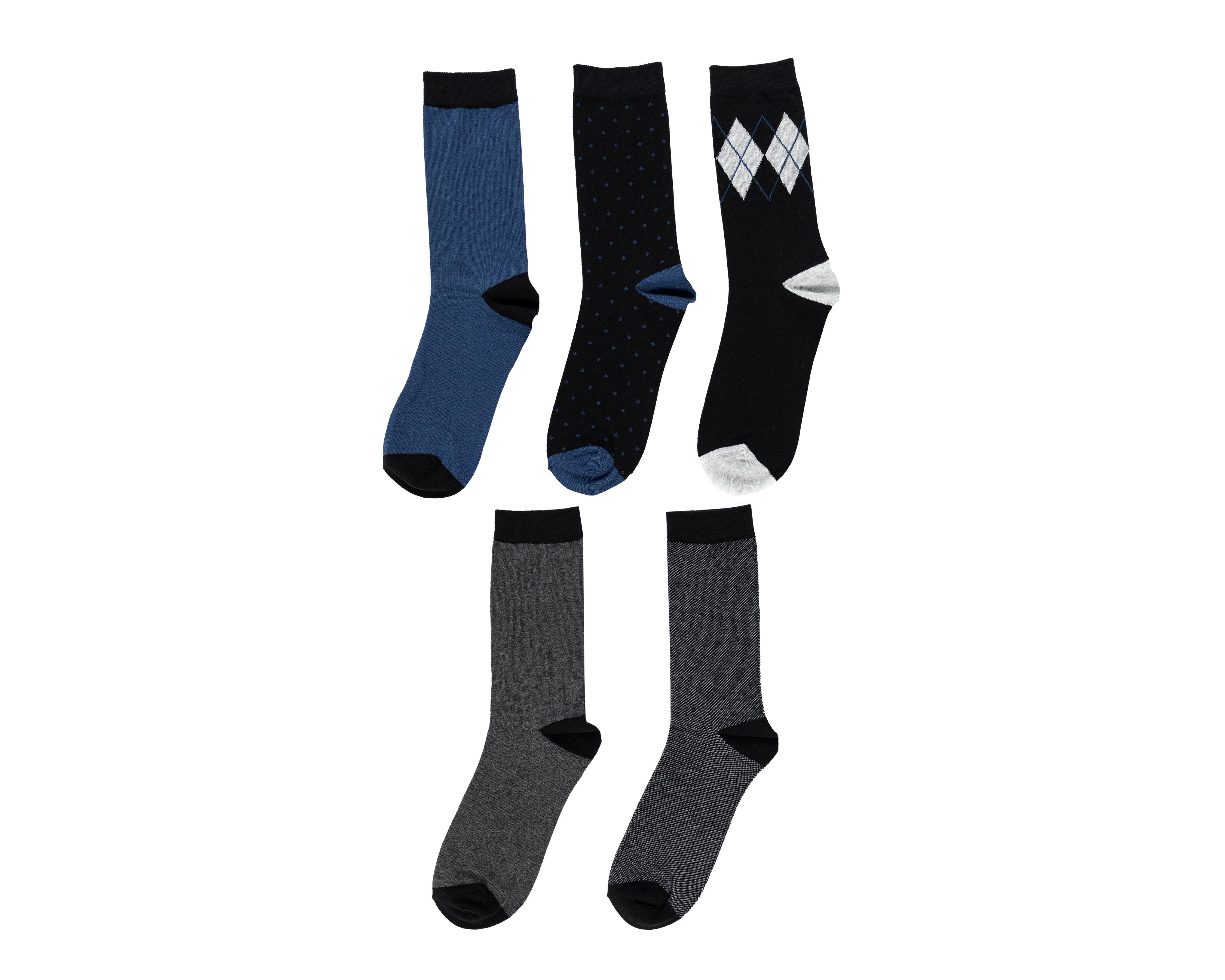 Foto 2 pulgar | Calcetas de Vestir Wall Street para Hombre 5 Pares