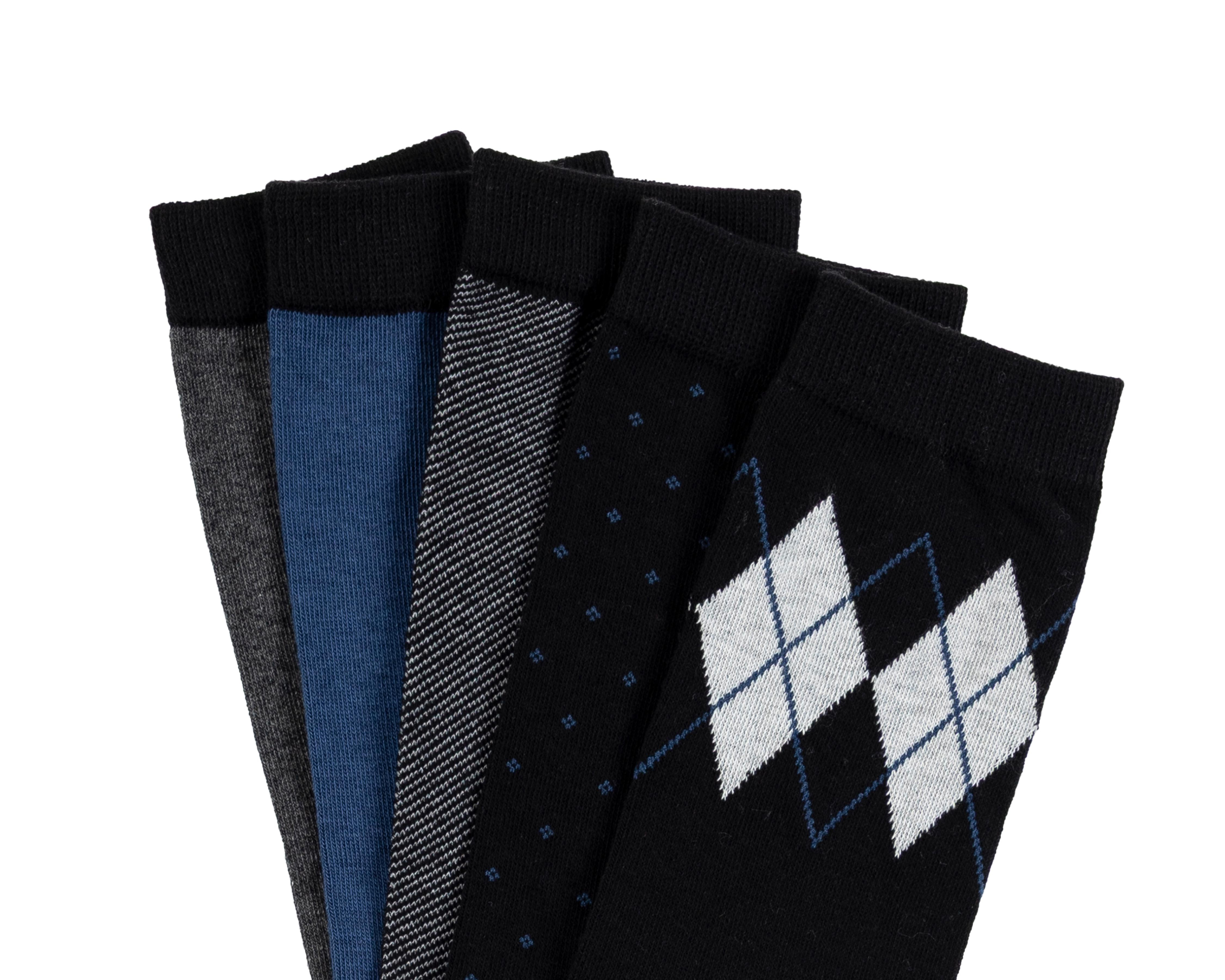 Foto 3 pulgar | Calcetas de Vestir Wall Street para Hombre 5 Pares