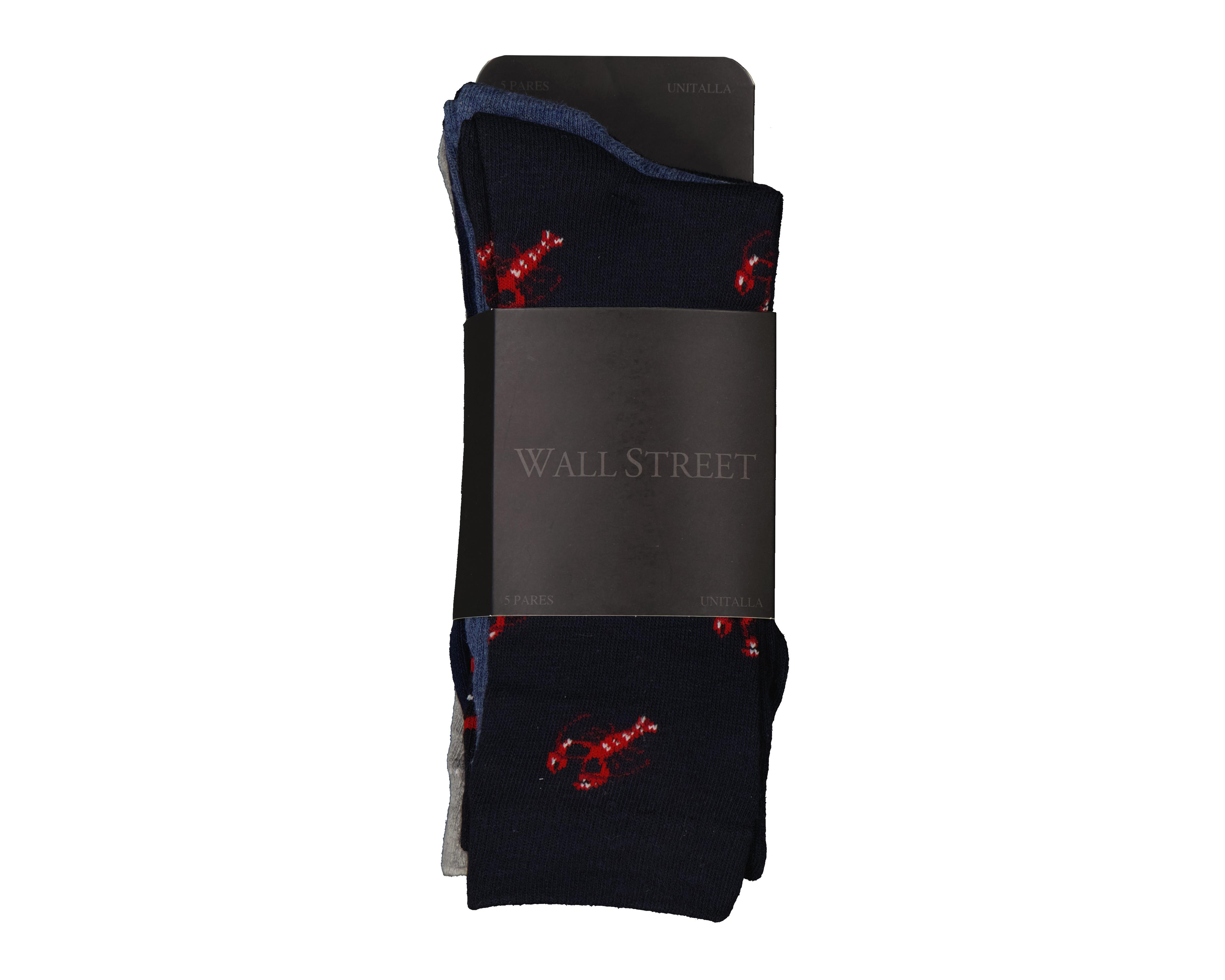 Foto 4 pulgar | Calcetas de Vestir Wall Street para Hombre 5 Pares