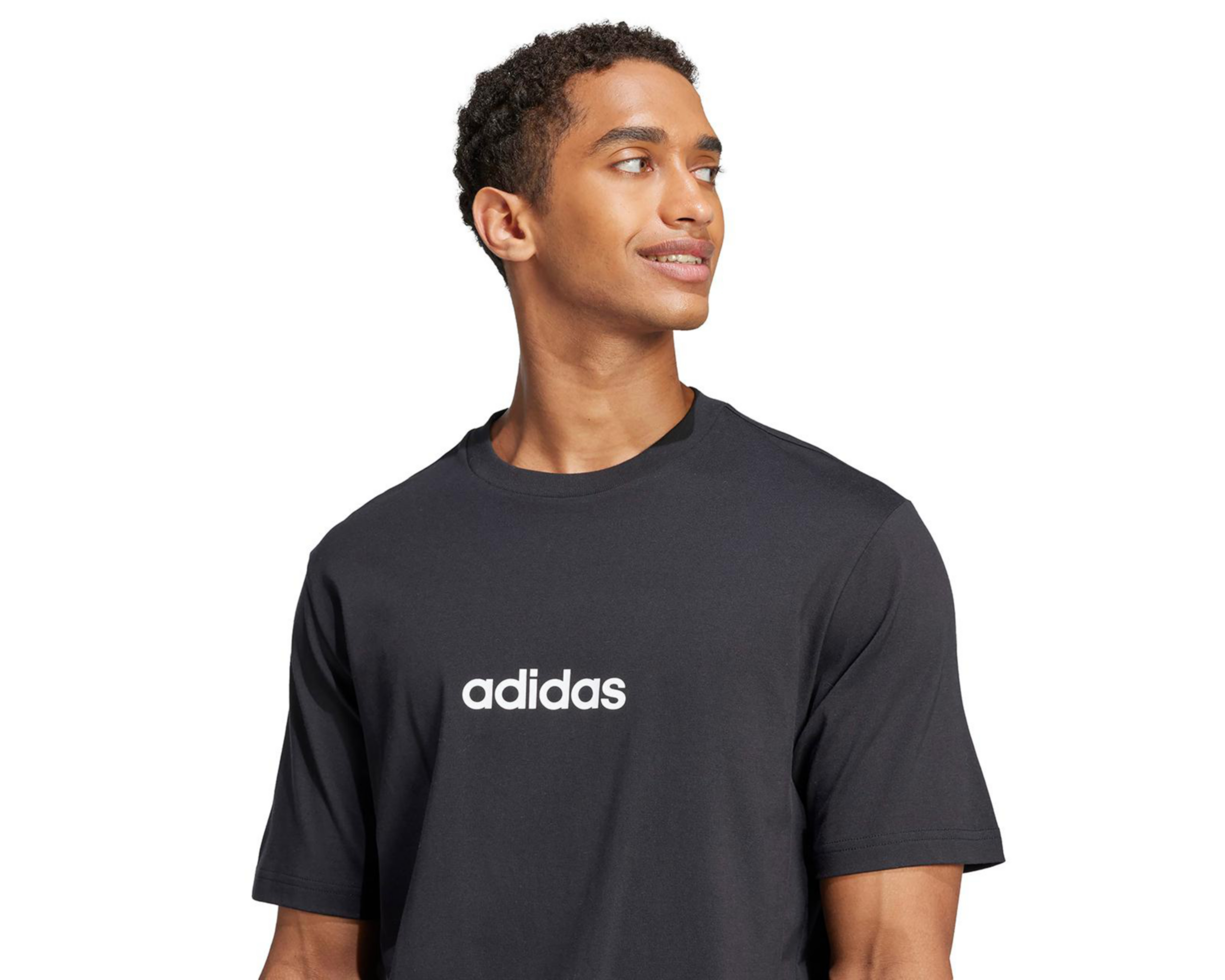 Foto 4 | Playera de Cuello Redondo Adidas Essentials Linear para Hombre