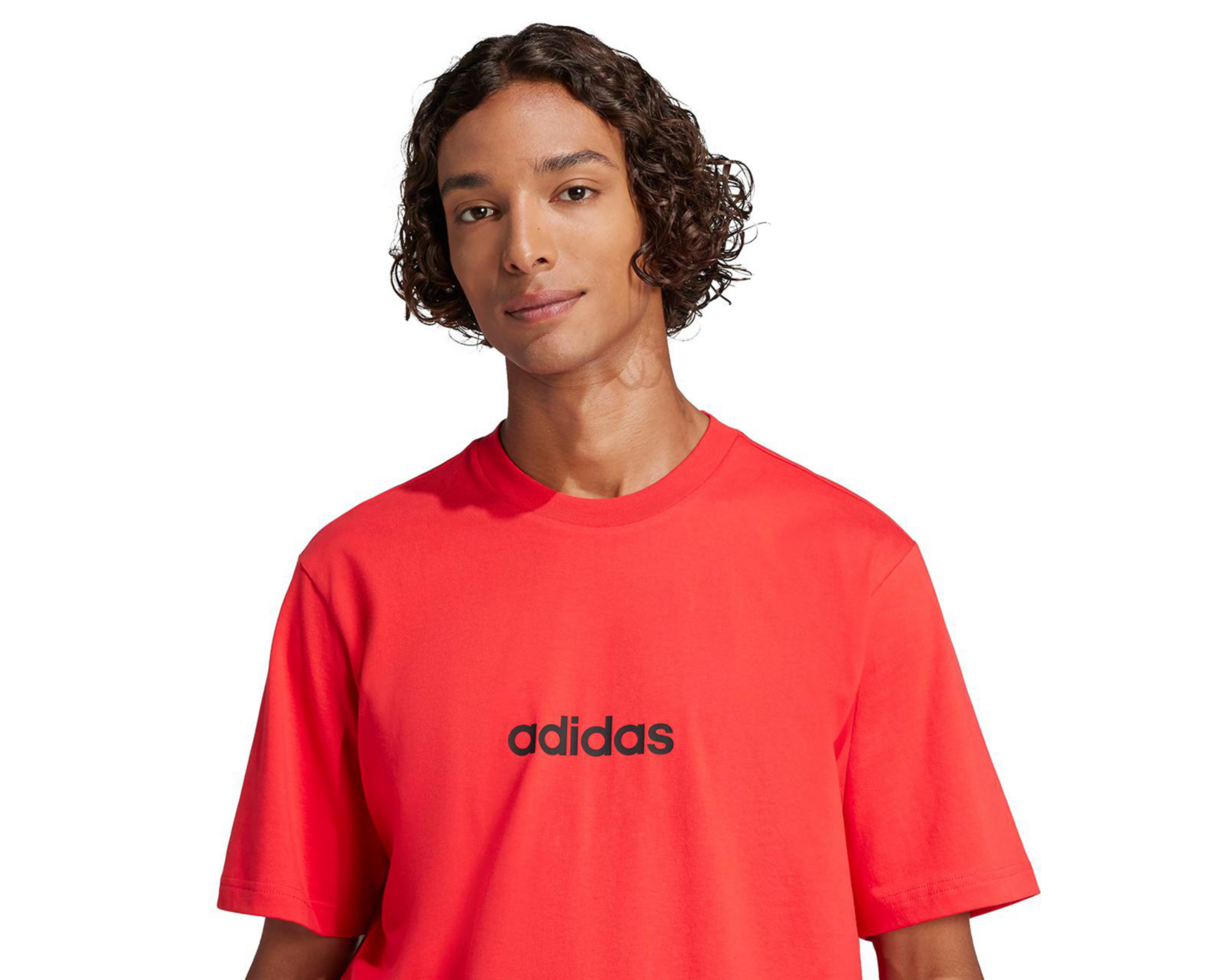 Foto 5 pulgar | Playera de Cuello Redondo Adidas Essentials Linear para Hombre