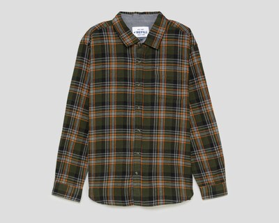 Foto 1 | Camisa Casual de Algodón Refill Regular Fit a Cuadros para Hombre
