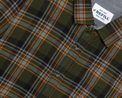 Foto 3 | Camisa Casual de Algodón Refill Regular Fit a Cuadros para Hombre
