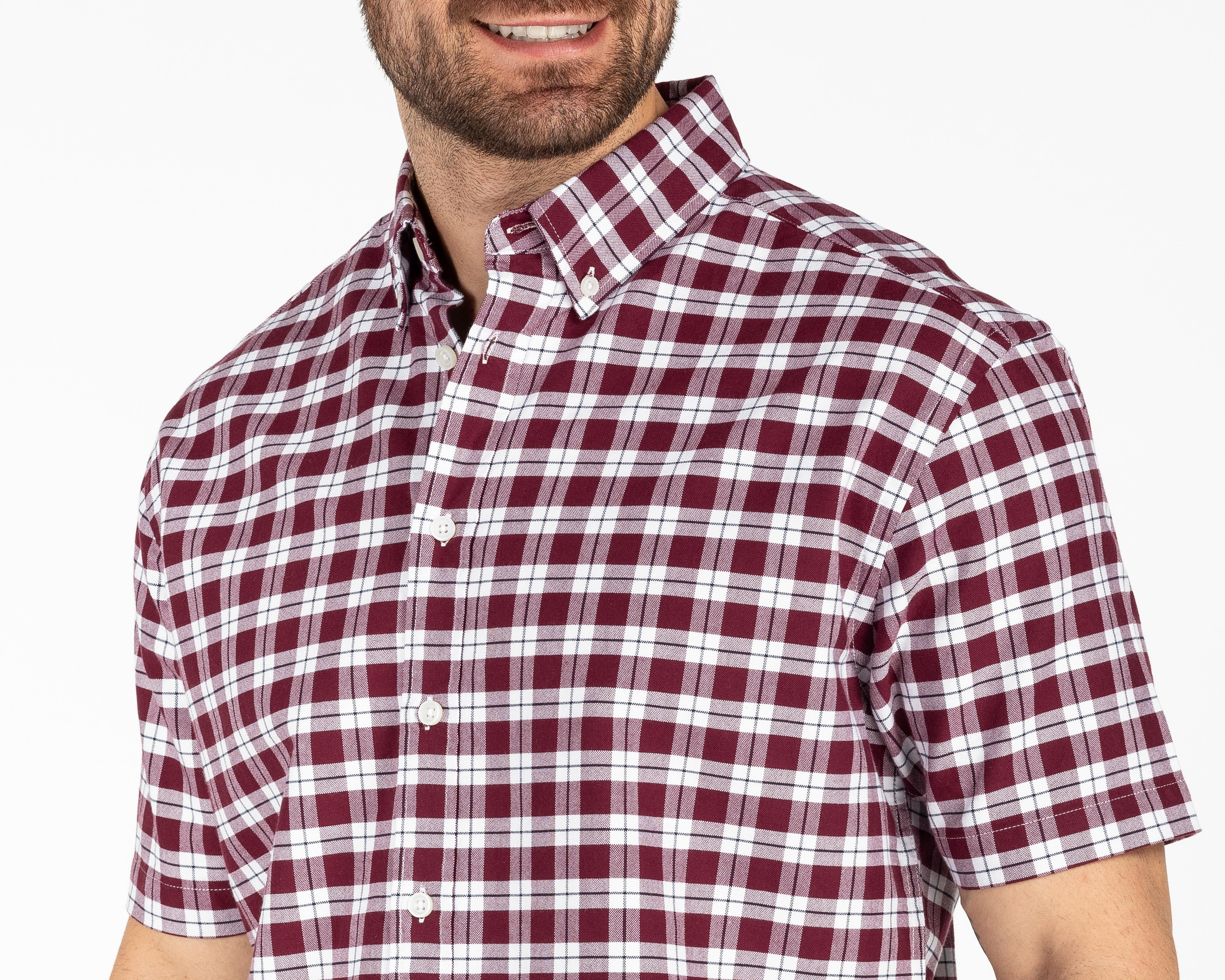 Foto 4 pulgar | Camisa Casual de Algodón Porto Sur Regular a Cuadros para Hombre
