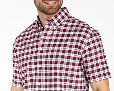 Foto 3 | Camisa Casual de Algodón Porto Sur Regular a Cuadros para Hombre