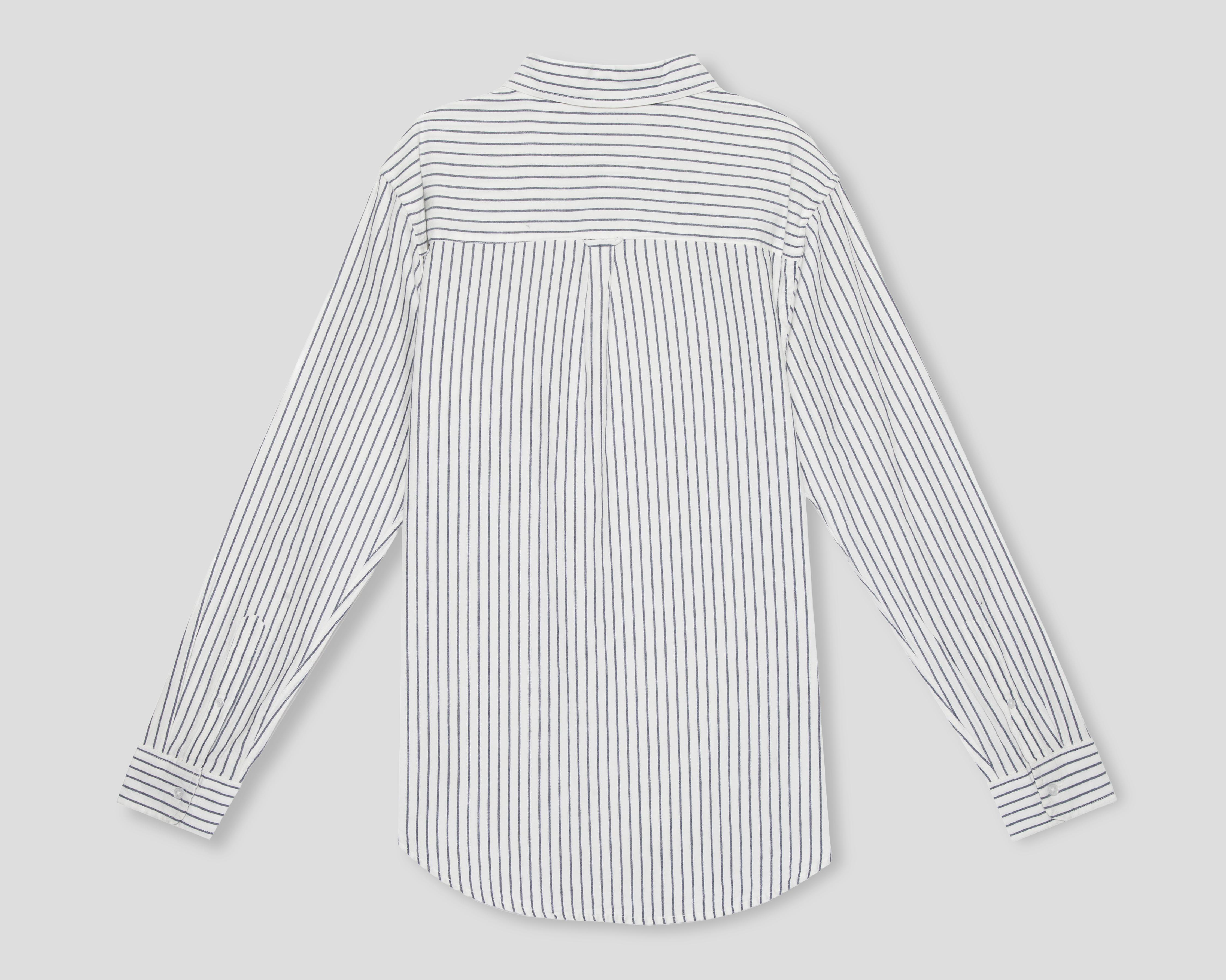 Foto 2 | Camisa Casual de Algodón Refill Regular Fit a Rayas para Hombre