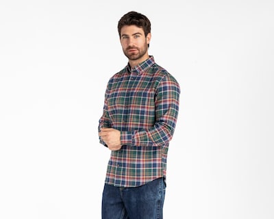 Foto 1 | Camisa Casual de Algodón Refill Regular a Cuadros para Hombre