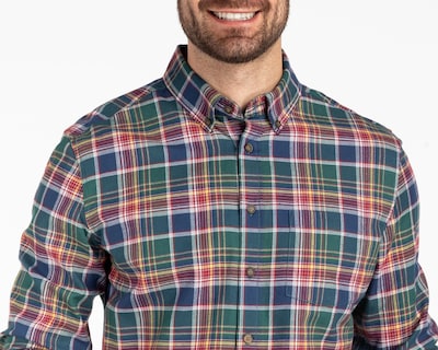 Foto 4 | Camisa Casual de Algodón Refill Regular a Cuadros para Hombre