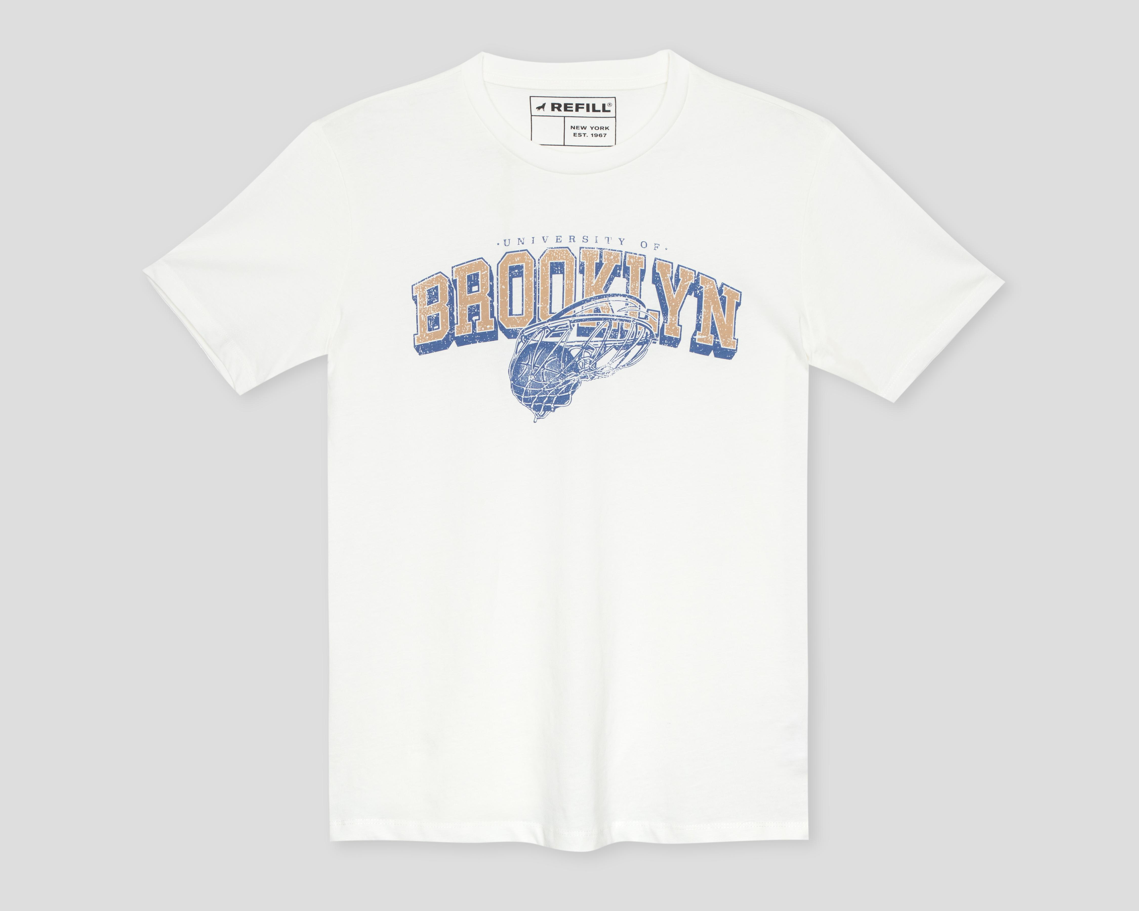 Foto 1 | Playera de Cuello Redondo Blanca Refill para Hombre