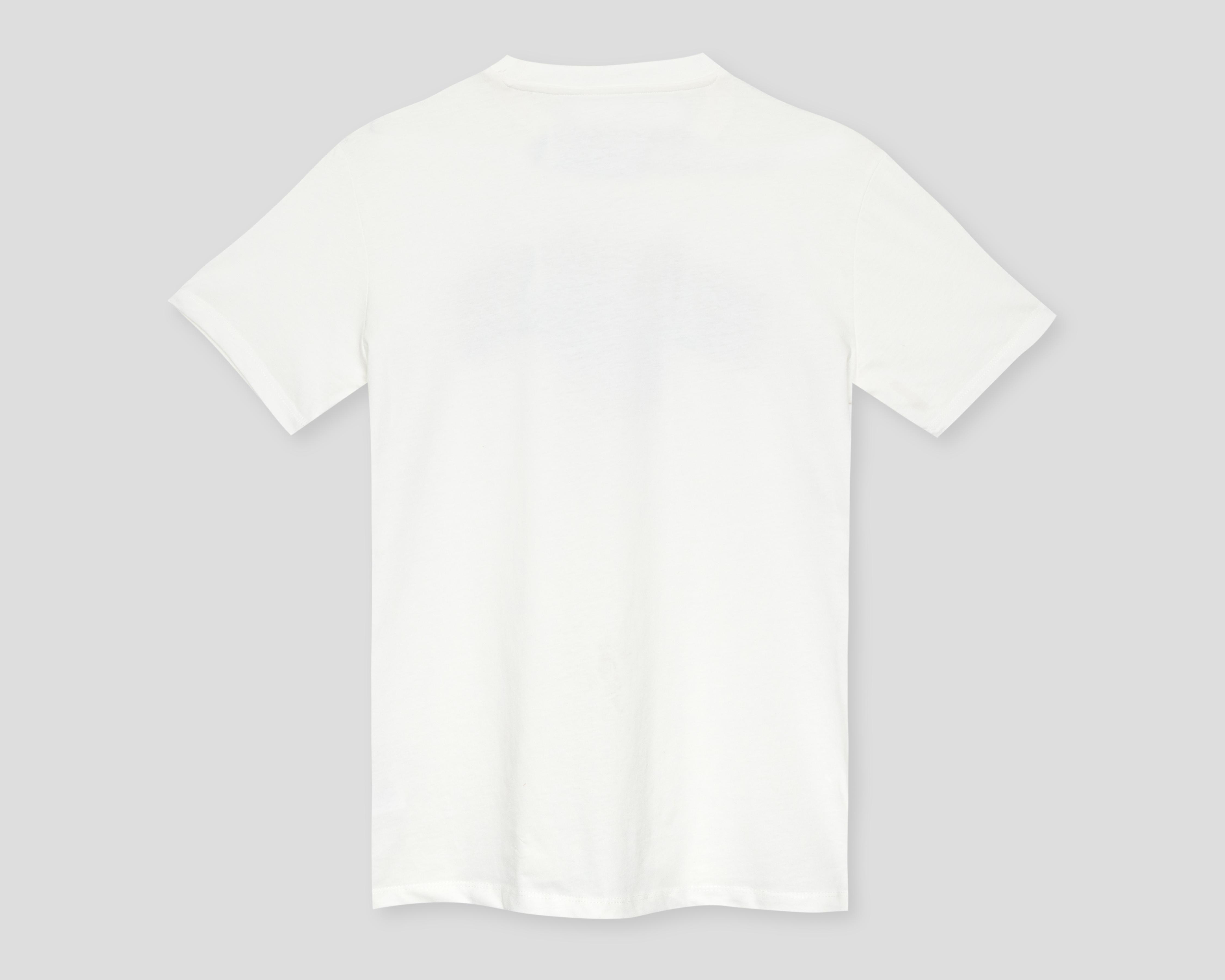 Foto 3 pulgar | Playera de Cuello Redondo Blanca Refill para Hombre