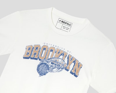 Foto 3 | Playera de Cuello Redondo Blanca Refill para Hombre