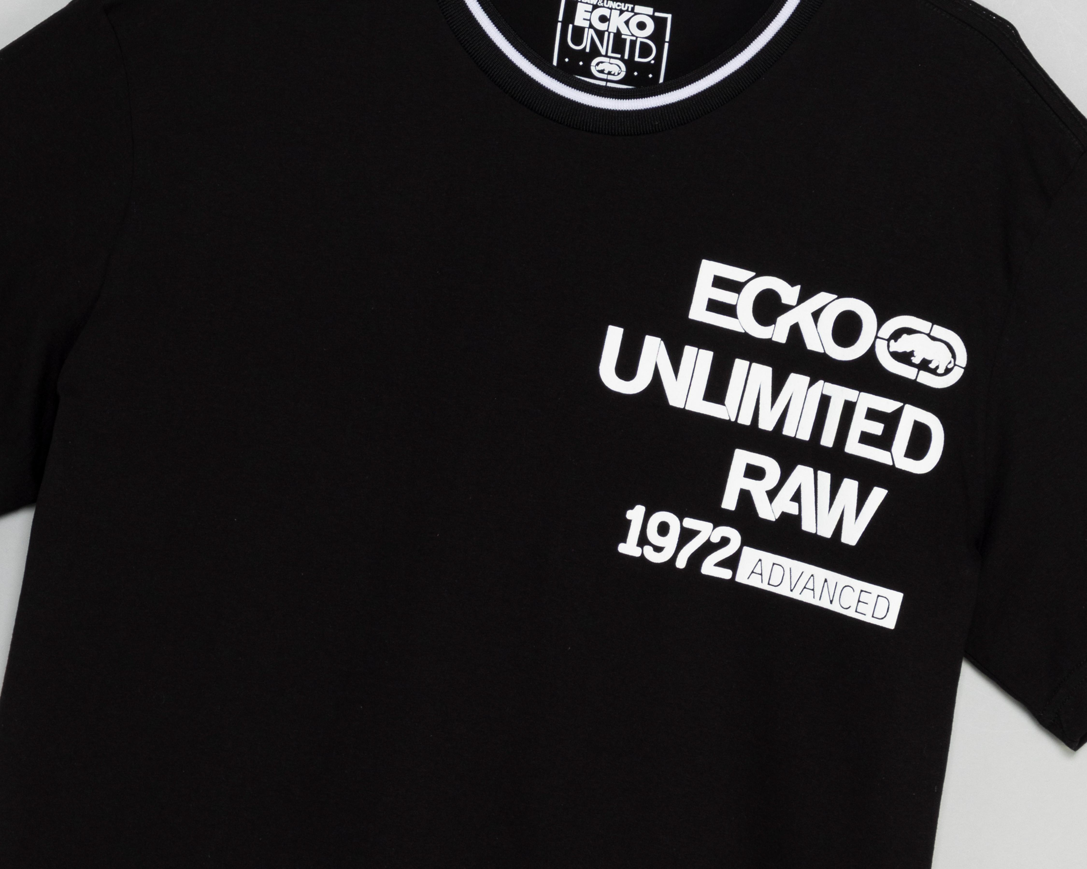 Foto 4 pulgar | Playera de Cuello Redondo Negra Ecko Unltd. para Hombre