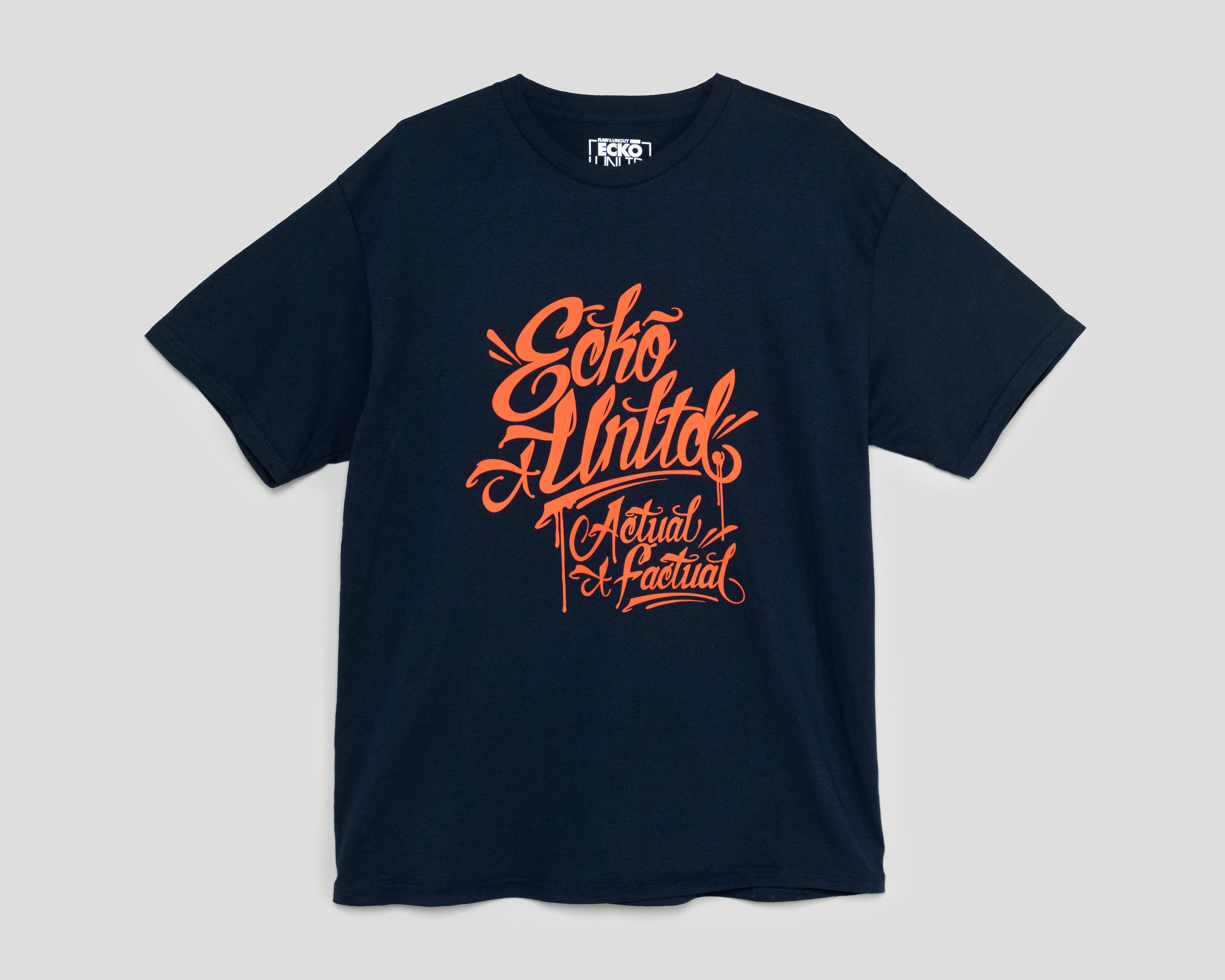 Playera de Cuello Redondo Azul Marino Ecko Unltd. para Hombre