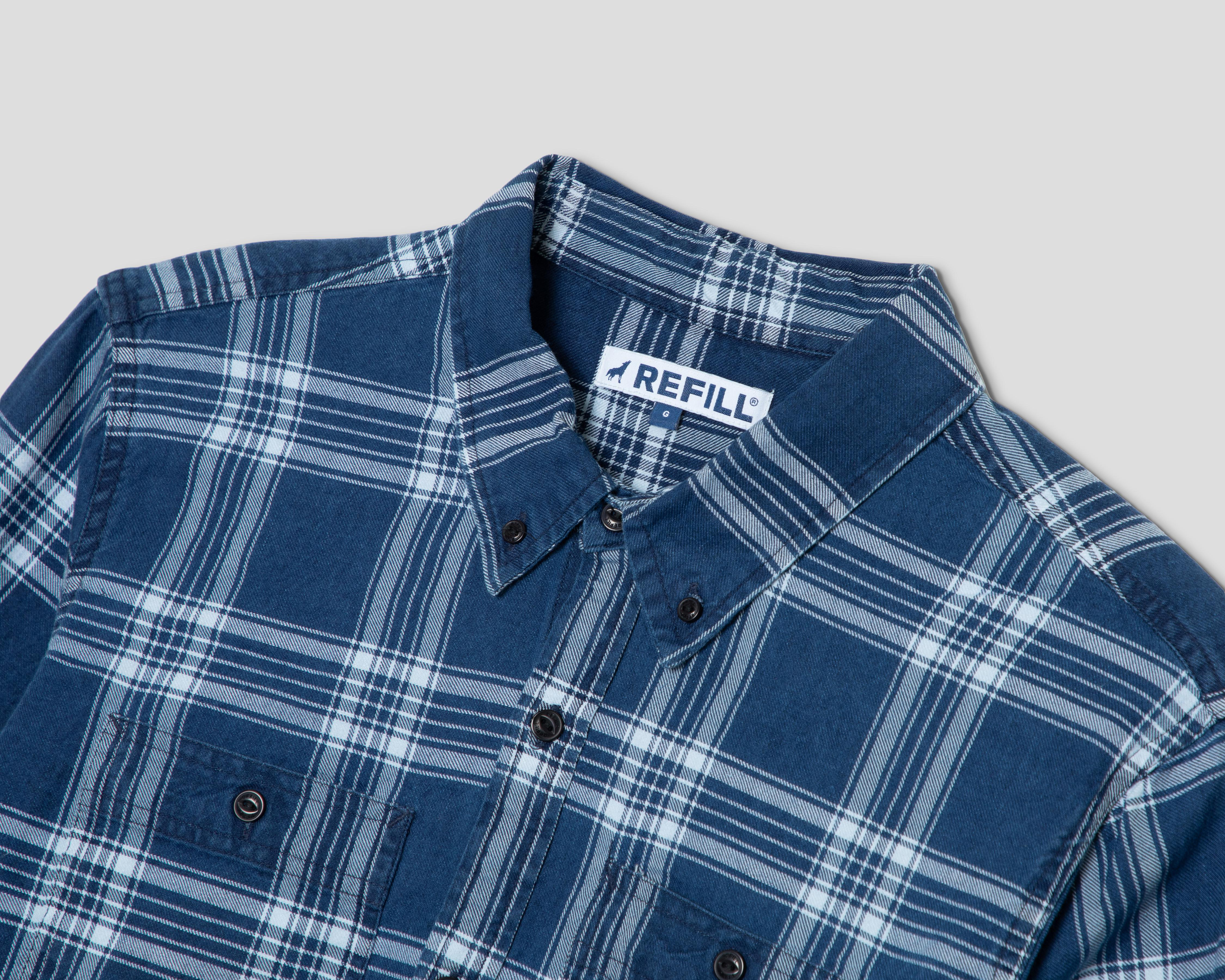 Foto 4 pulgar | Camisa Casual de Algodón Refill Regular a Cuadros para Hombre