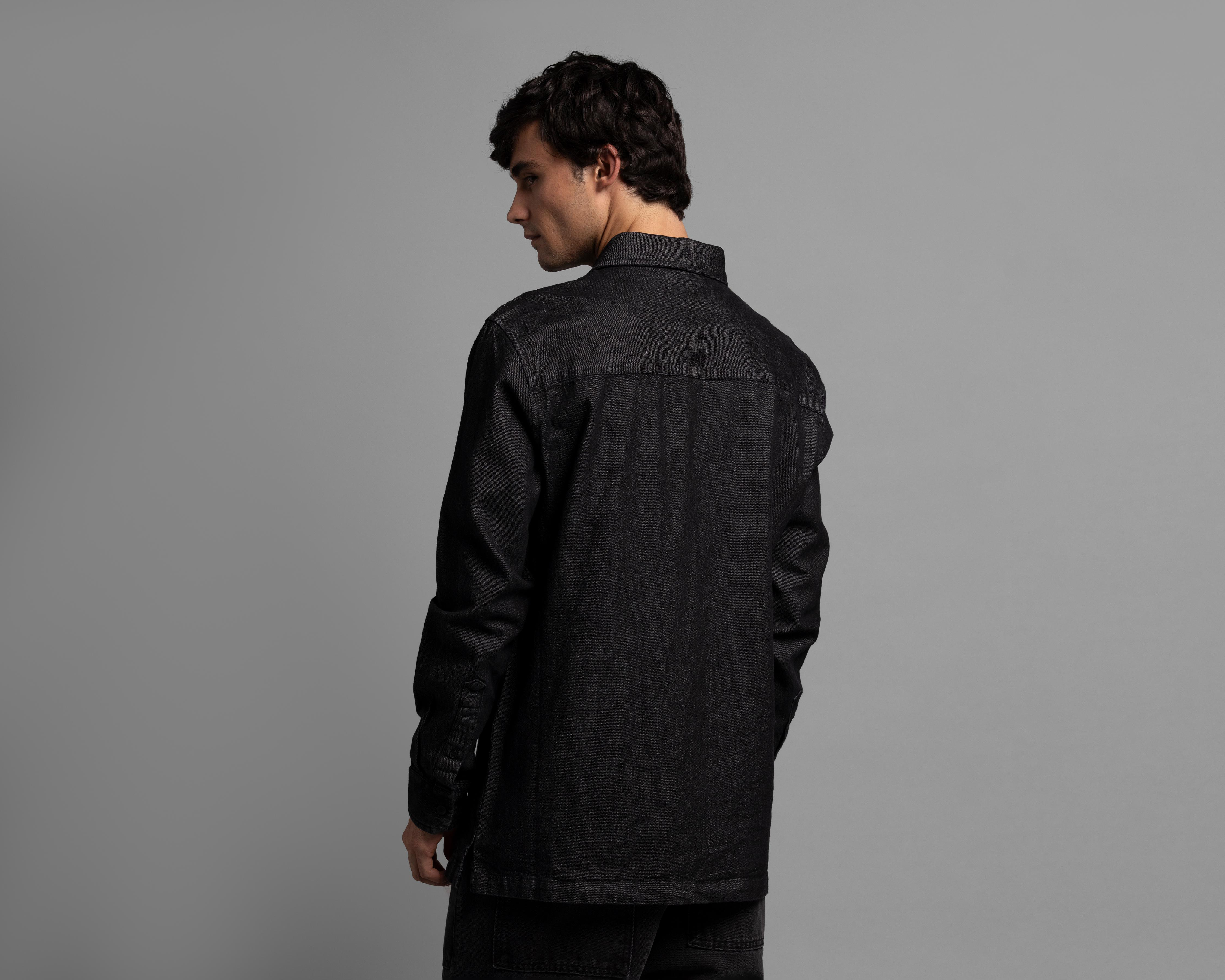 Foto 4 pulgar | Camisa Casual de Algodón Strona Regular Fit Lisa para Hombre