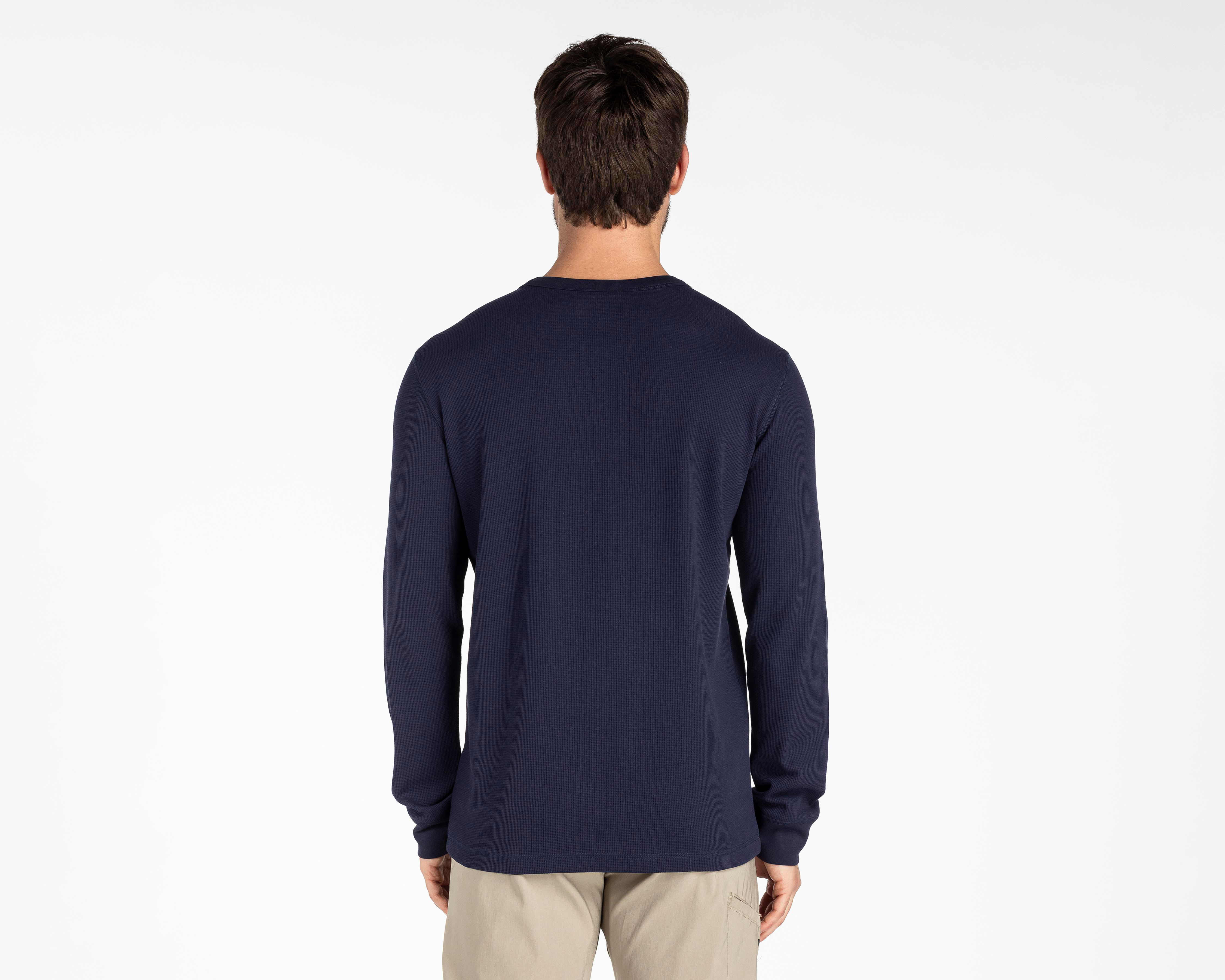 Foto 4 pulgar | Playera de Cuello Redondo Azul Refill para Hombre