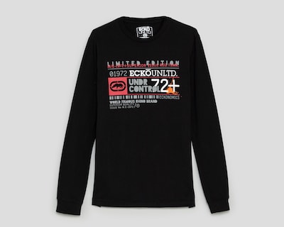 Foto 1 | Playera de Cuello Redondo Manga Larga Negra Ecko Unltd. para Hombre