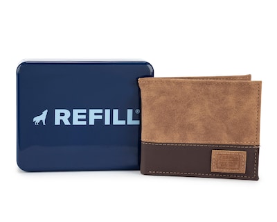 Foto 1 | Cartera para Hombre Refill Café