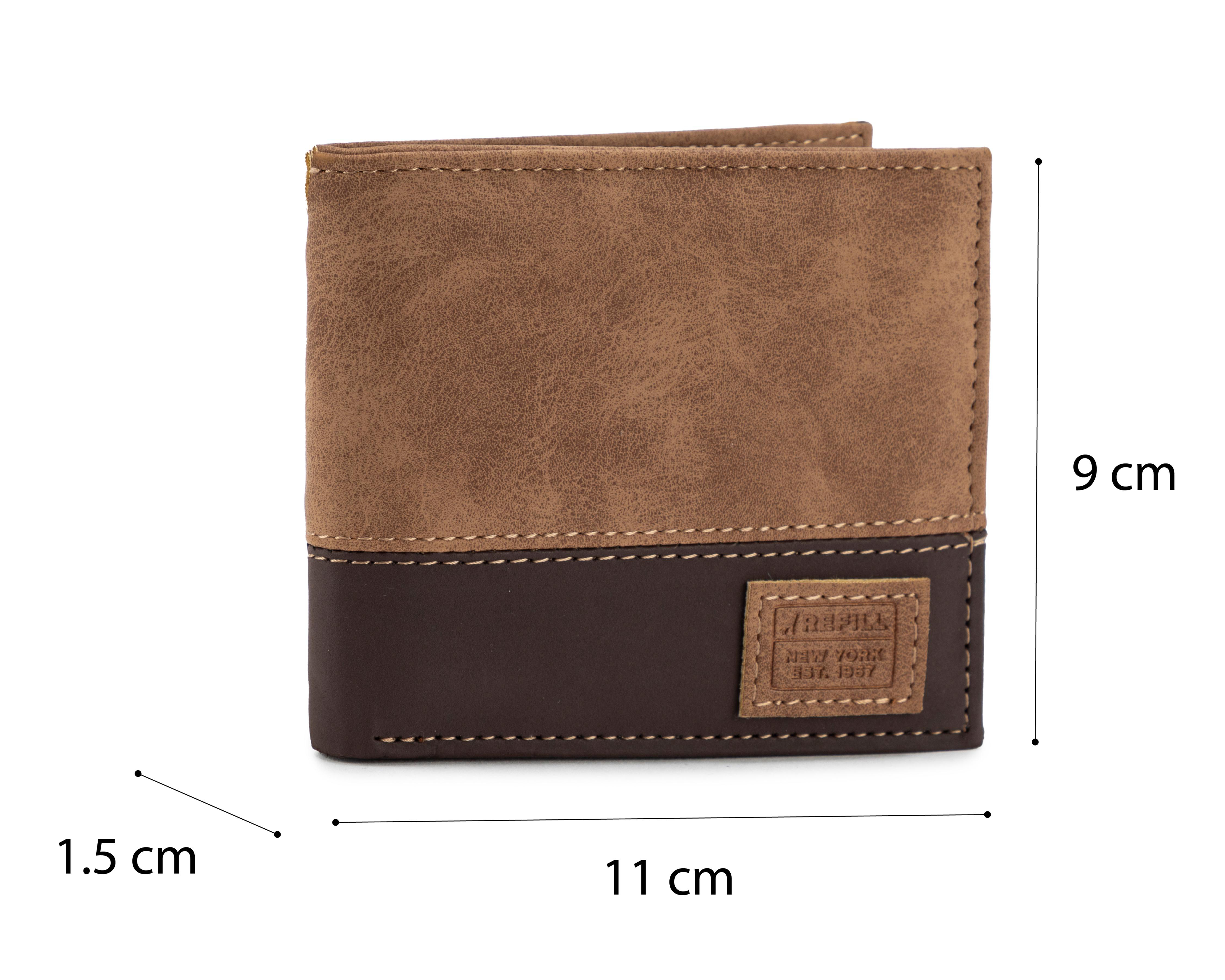 Foto 7 pulgar | Cartera para Hombre Refill Café