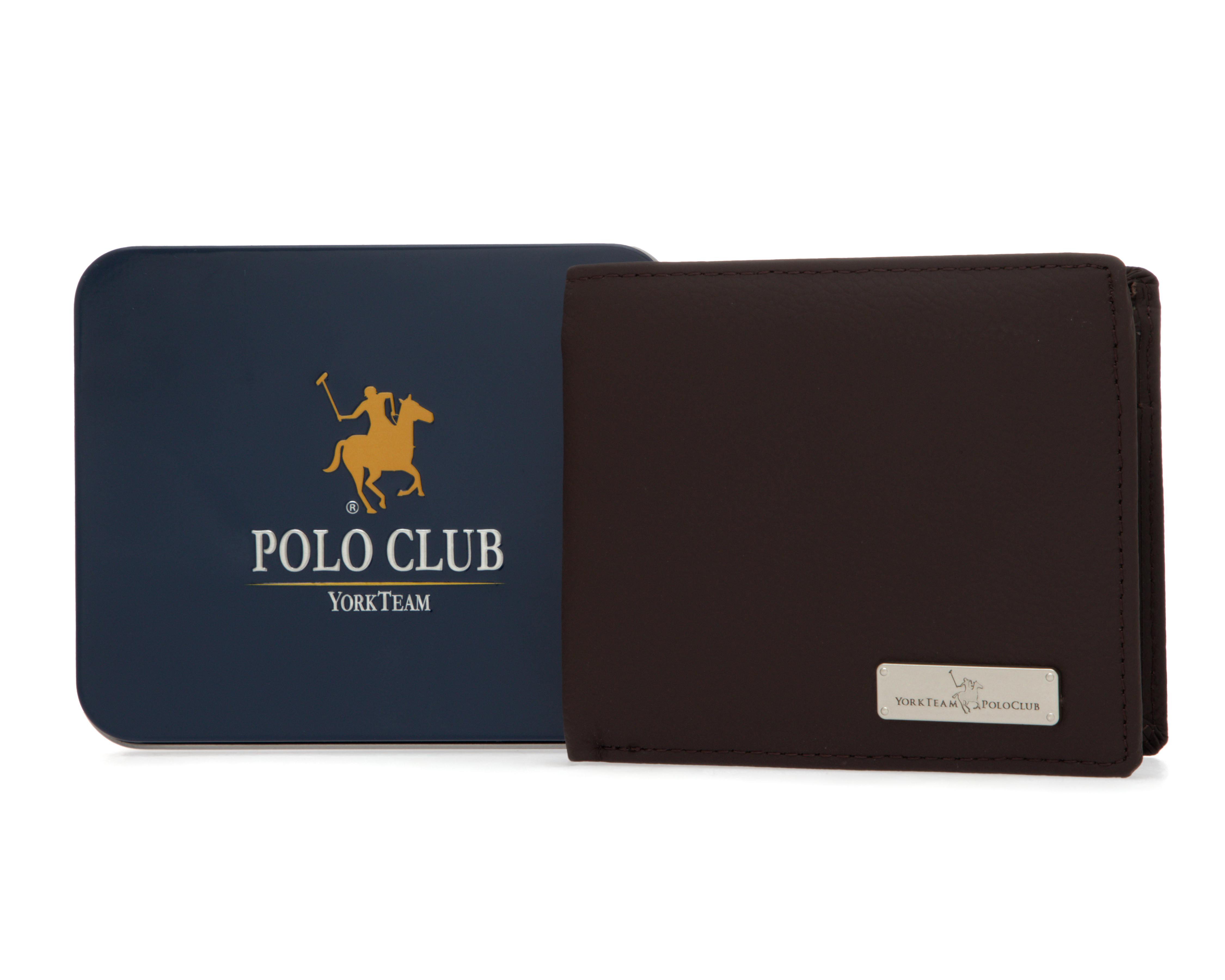 Foto 2 pulgar | Cartera de Piel para Hombre York Team Polo Club Bifold