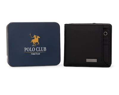 Foto 1 | Cartera para Hombre York Team Polo Club Negra