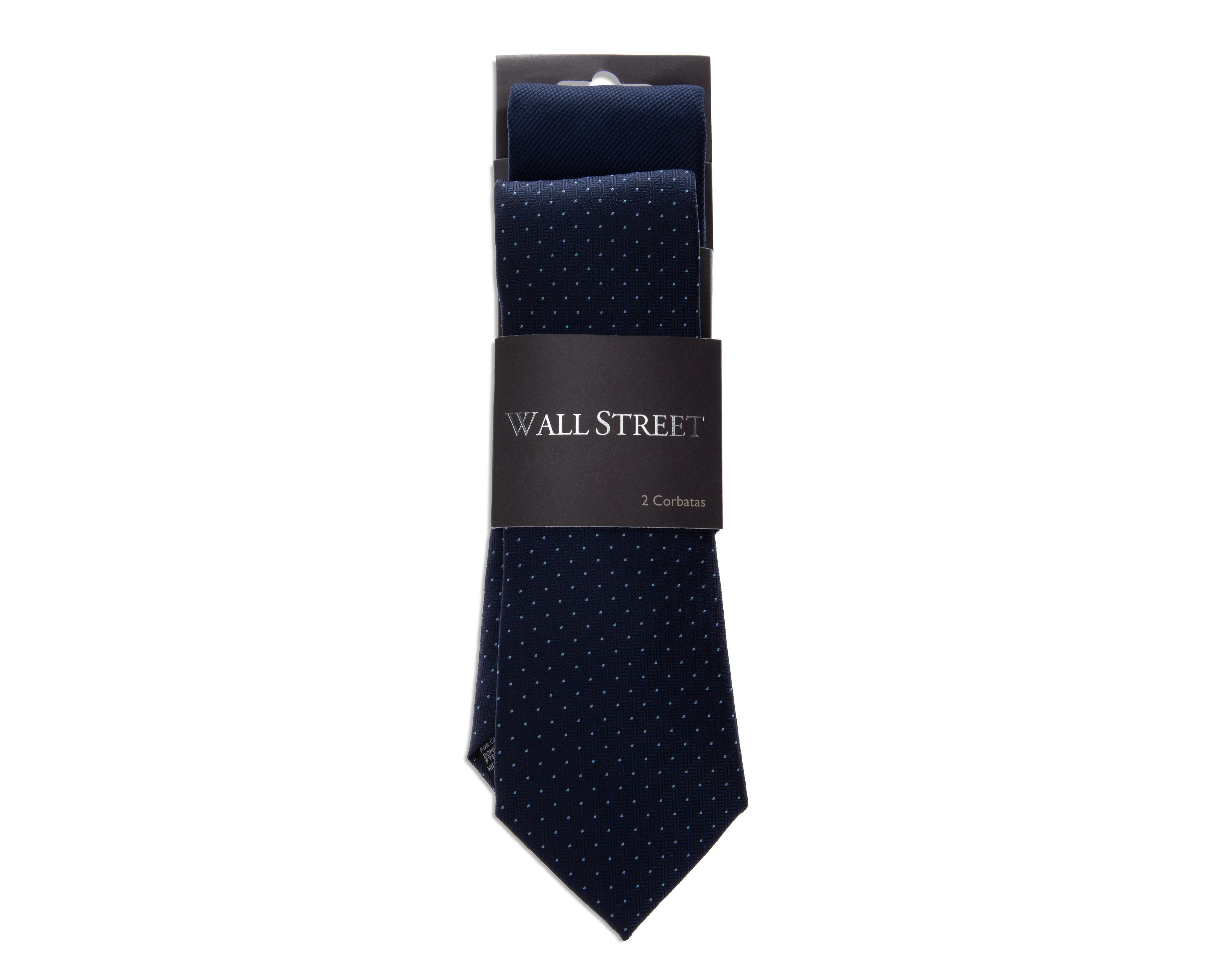 Corbata Wall Street 2 Piezas