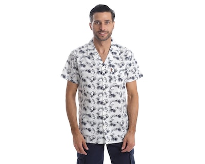 Foto 1 | Camisa Casual Chaps Slim Fit Full Print para Hombre
