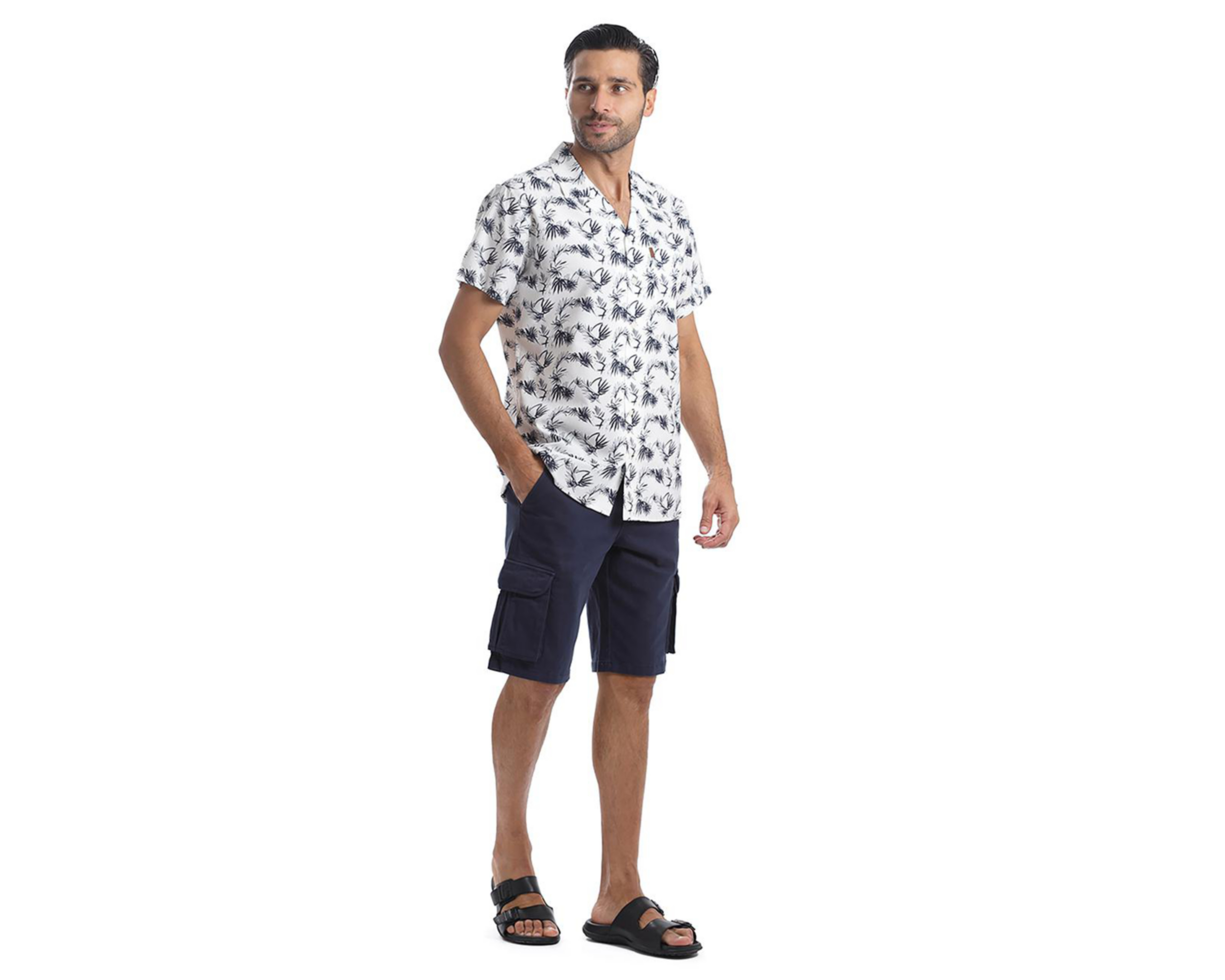 Foto 6 pulgar | Camisa Casual Chaps Slim Fit Full Print para Hombre