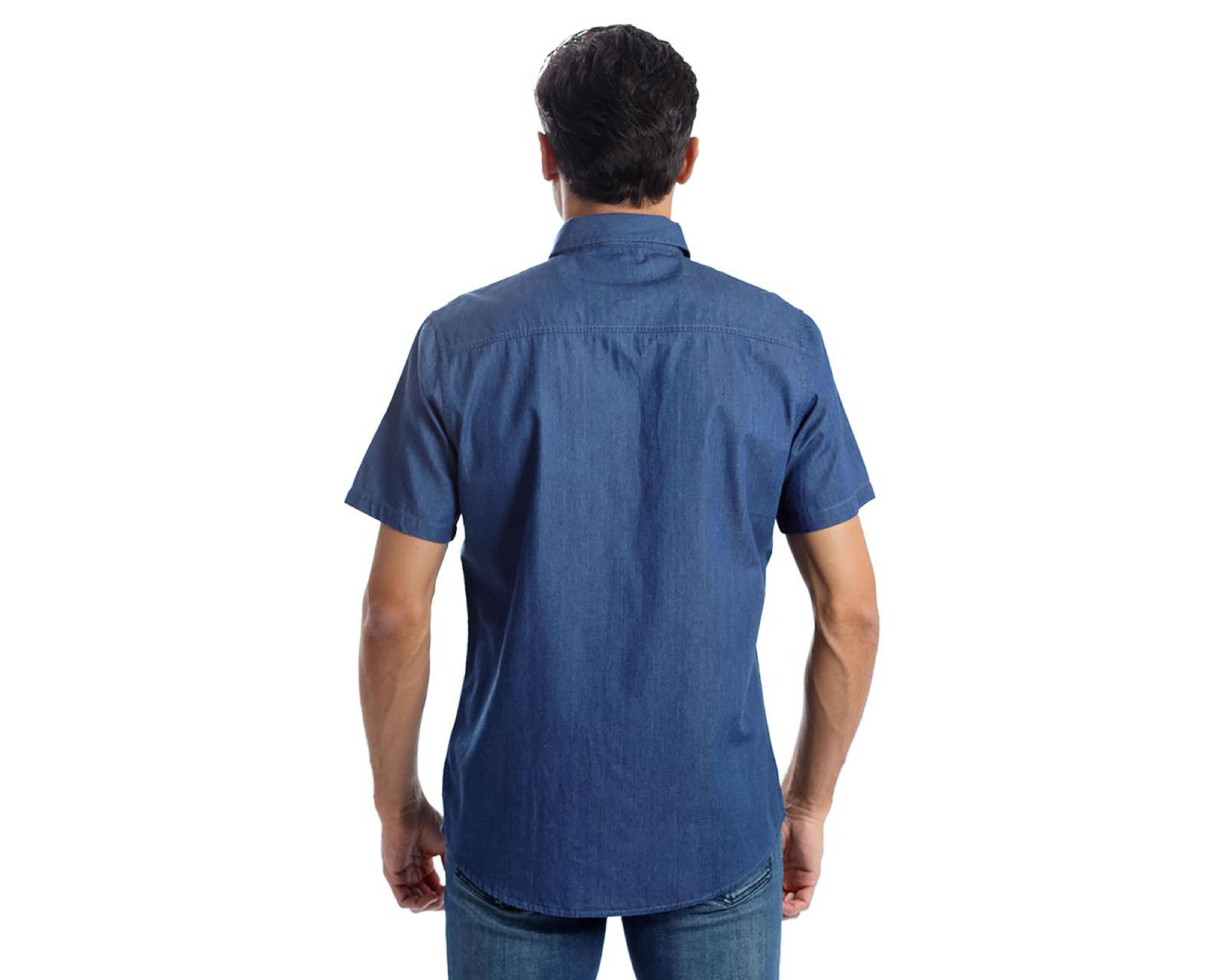 Foto 4 pulgar | Camisa Casual de Algodón Chaps Recto Lisa para Hombre