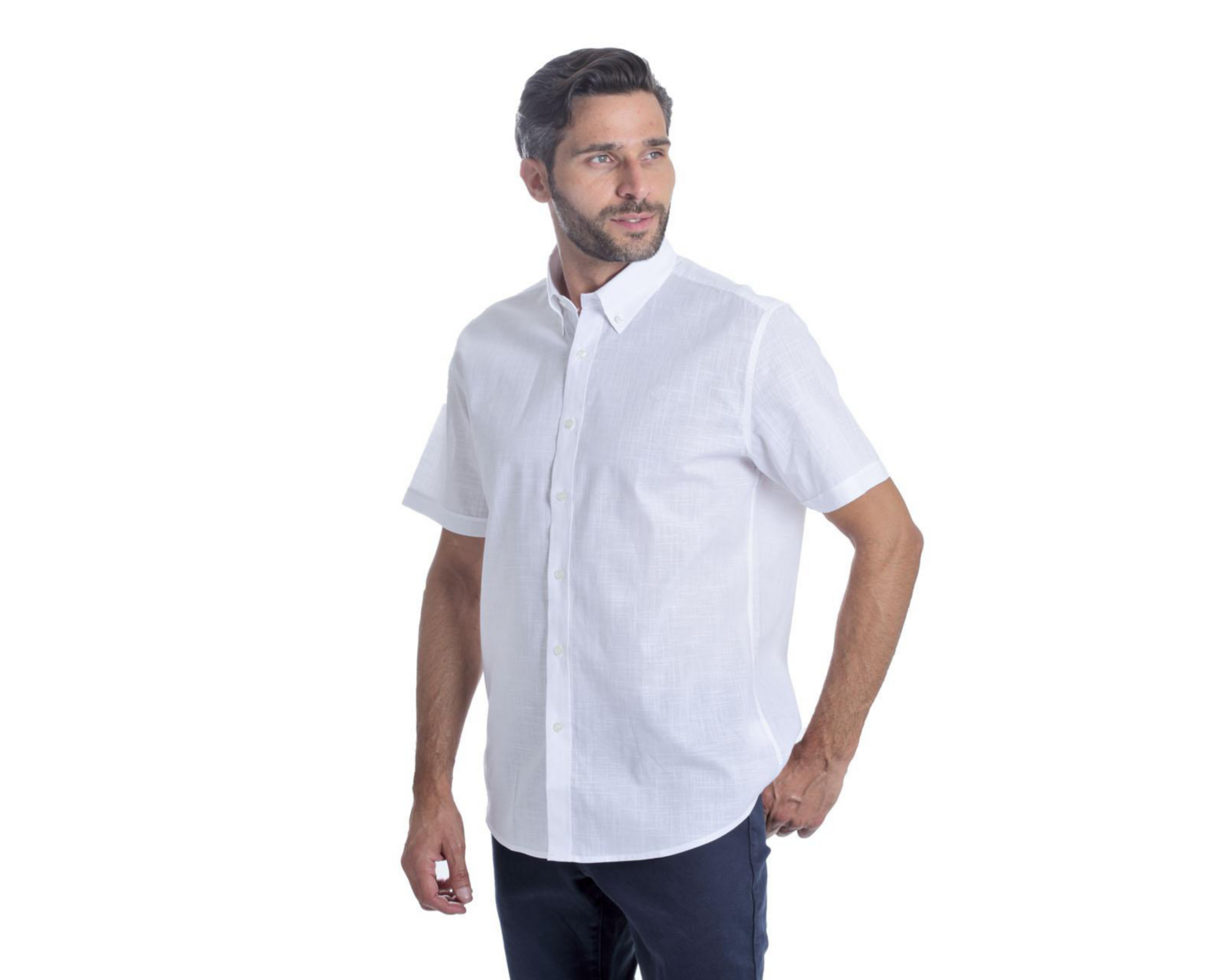 Foto 3 pulgar | Camisa Casual de Algodón Chaps Slim Fit para Hombre