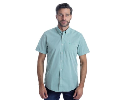 Foto 1 | Camisa Casual de Algodón Chaps Slim Fit a Cuadros para Hombre