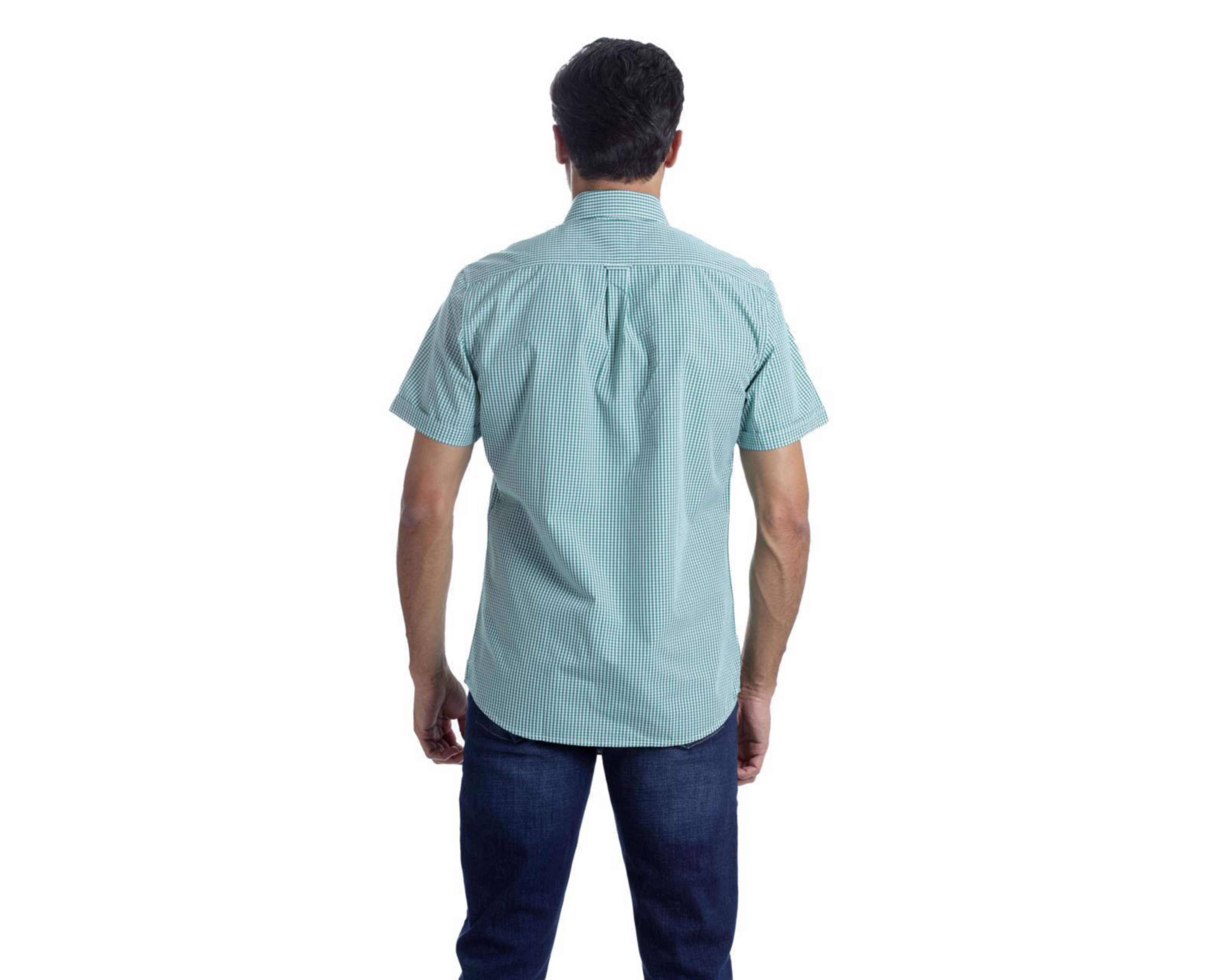 Foto 3 | Camisa Casual de Algodón Chaps Slim Fit a Cuadros para Hombre