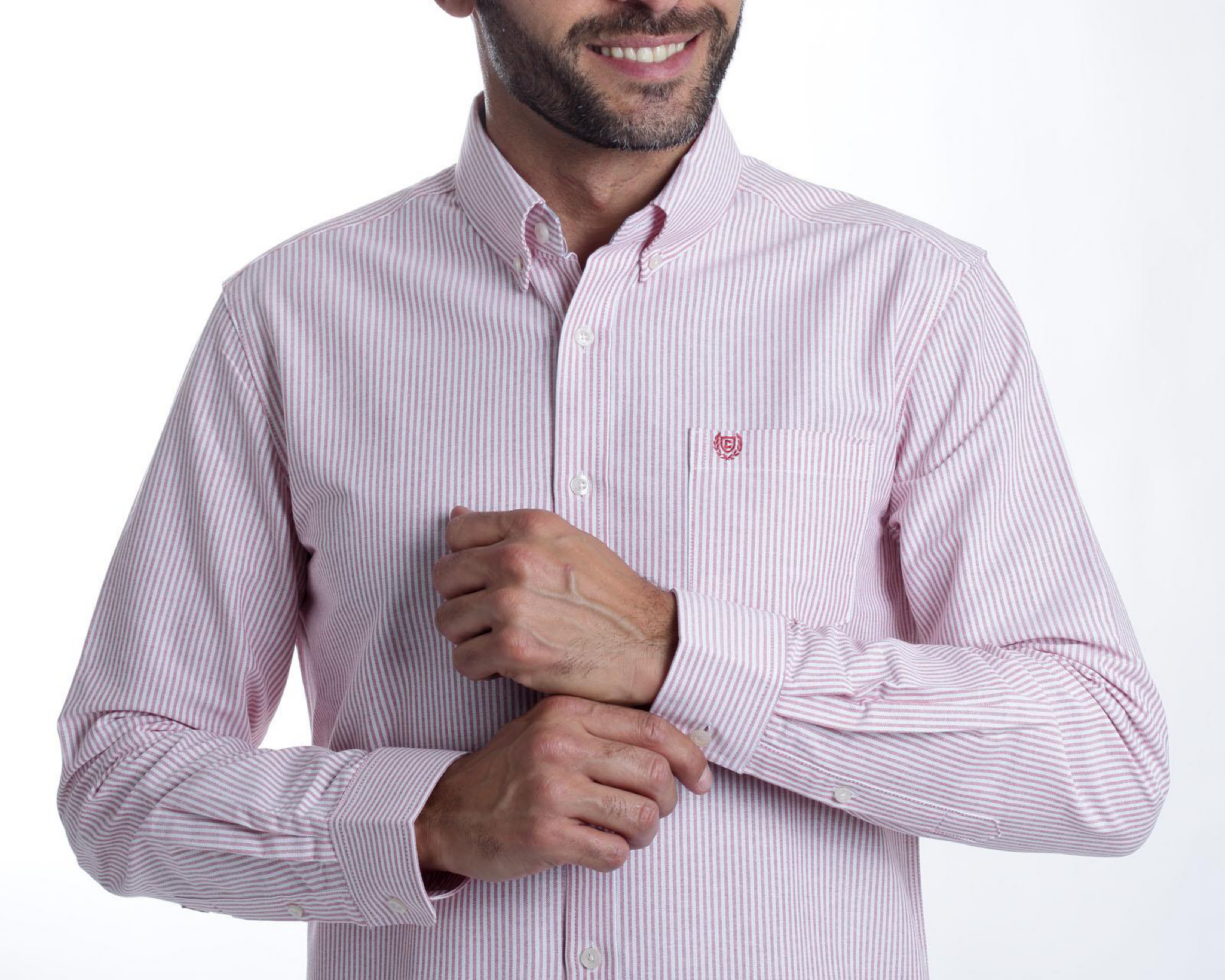 Foto 5 pulgar | Camisa Casual Chaps Slim Fit a Rayas para Hombre