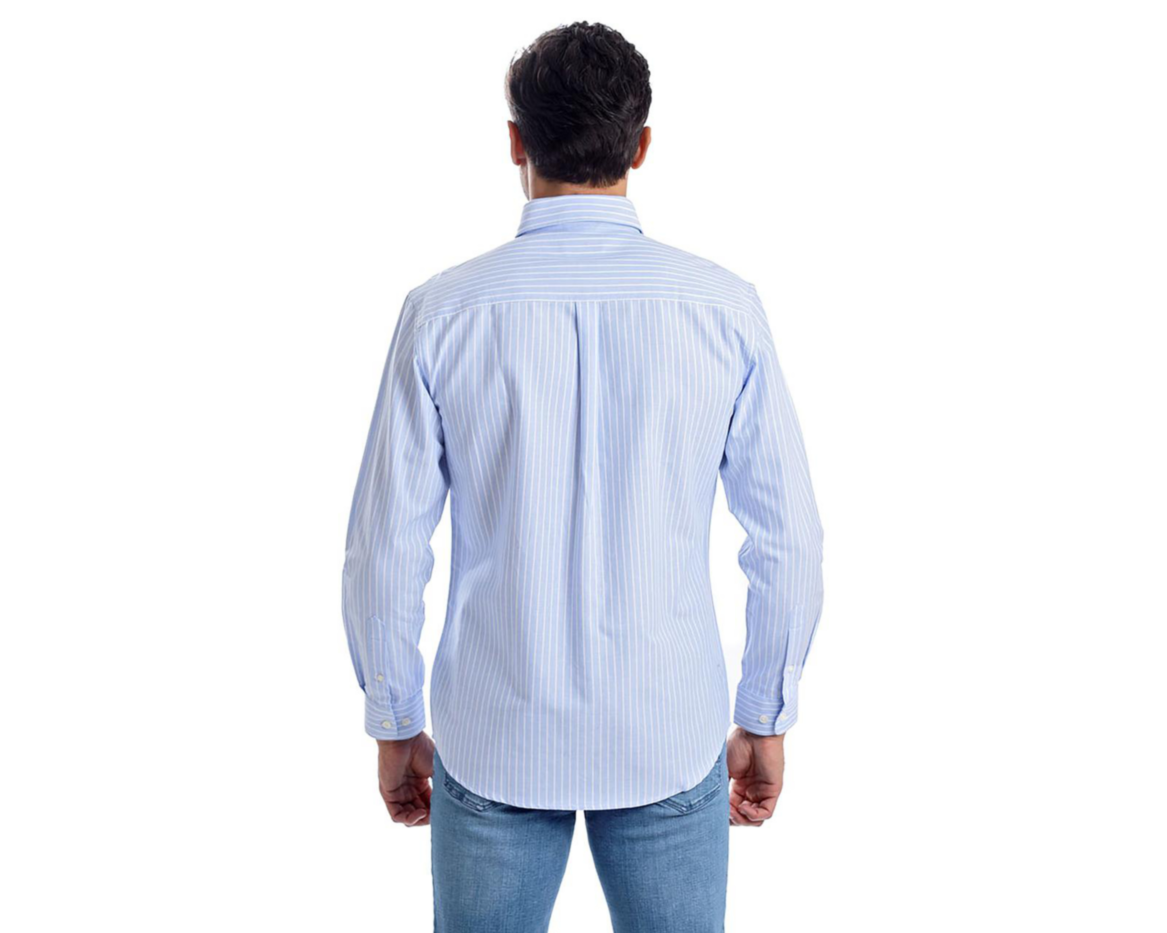 Foto 4 pulgar | Camisa Casual de Algodón Chaps Slim Fit a Rayas para Hombre