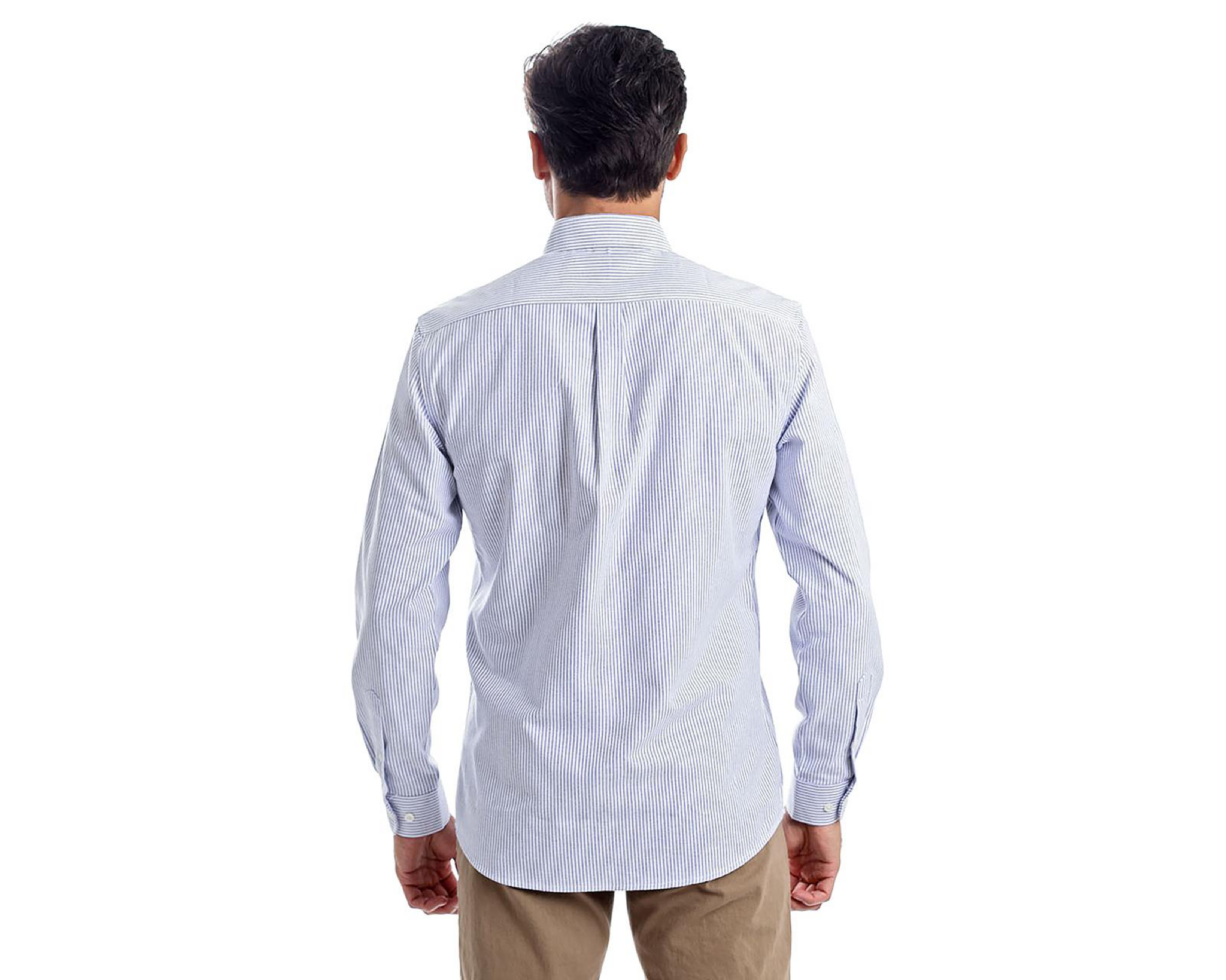 Foto 4 pulgar | Camisa Casual Chaps Slim Fit a Rayas para Hombre