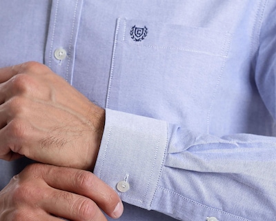 Foto 4 | Camisa Casual de Algodón Chaps Slim Fit para Hombre