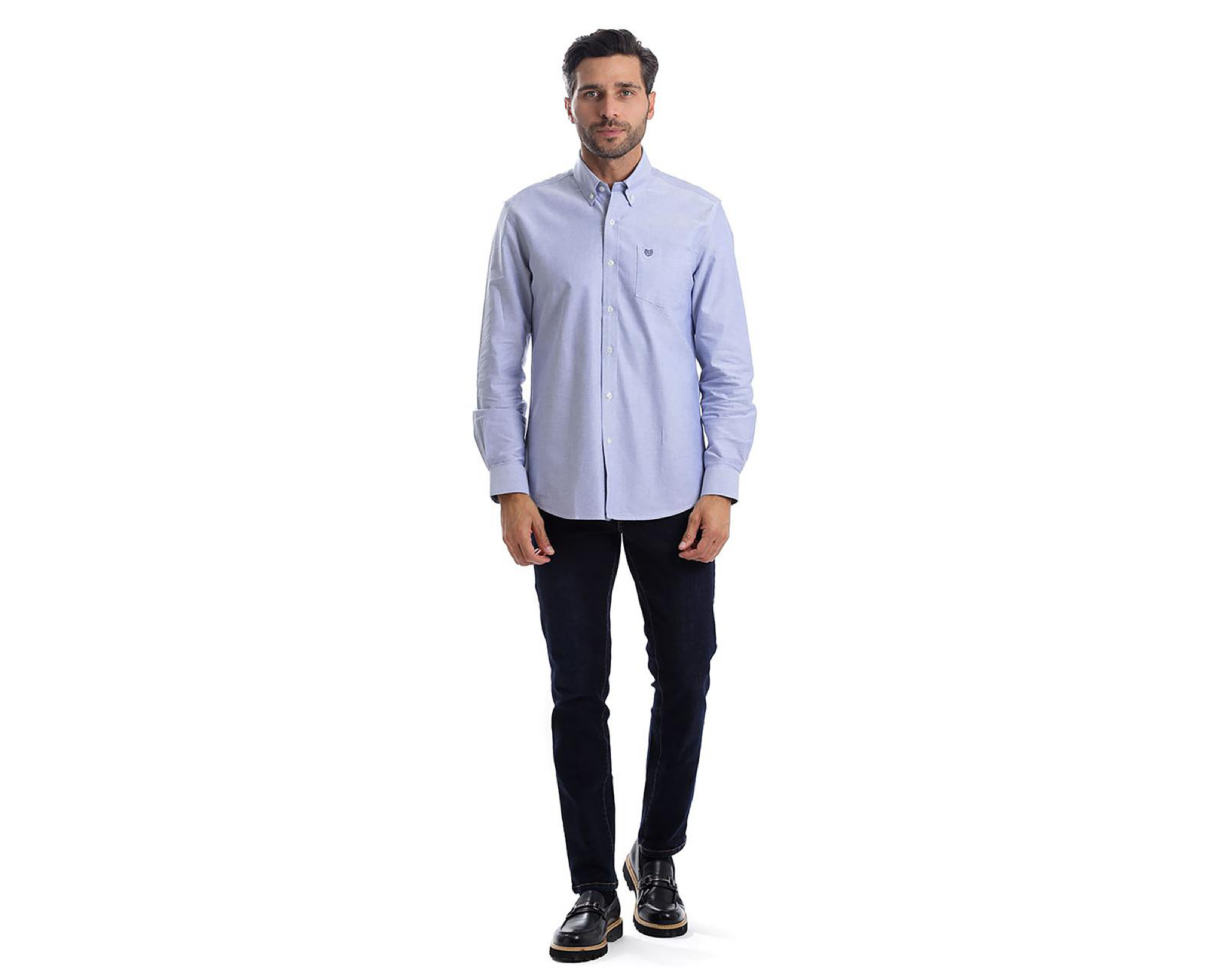 Foto 6 pulgar | Camisa Casual de Algodón Chaps Slim Fit para Hombre