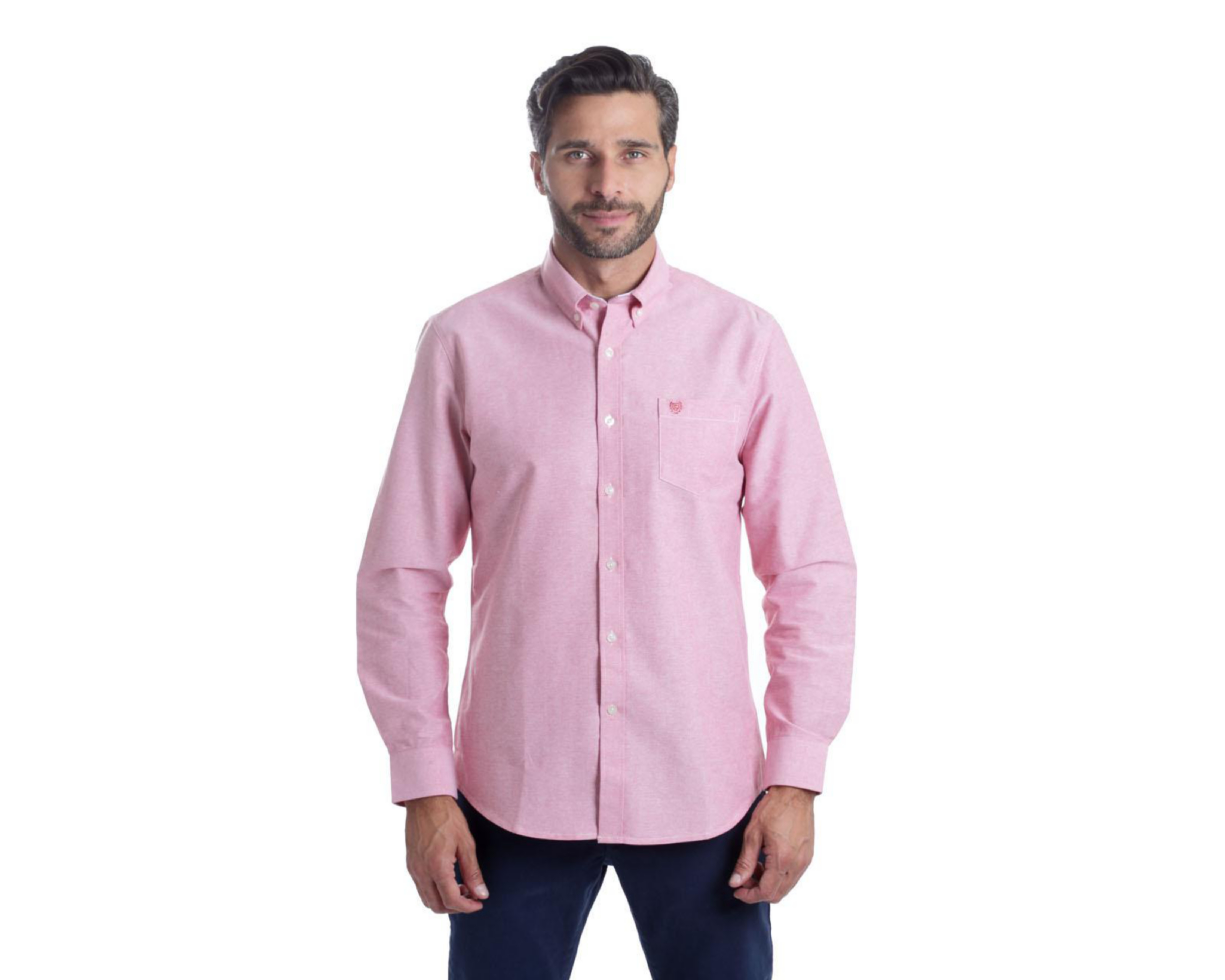 Foto 2 pulgar | Camisa Casual de Algodón Chaps Slim Fit para Hombre