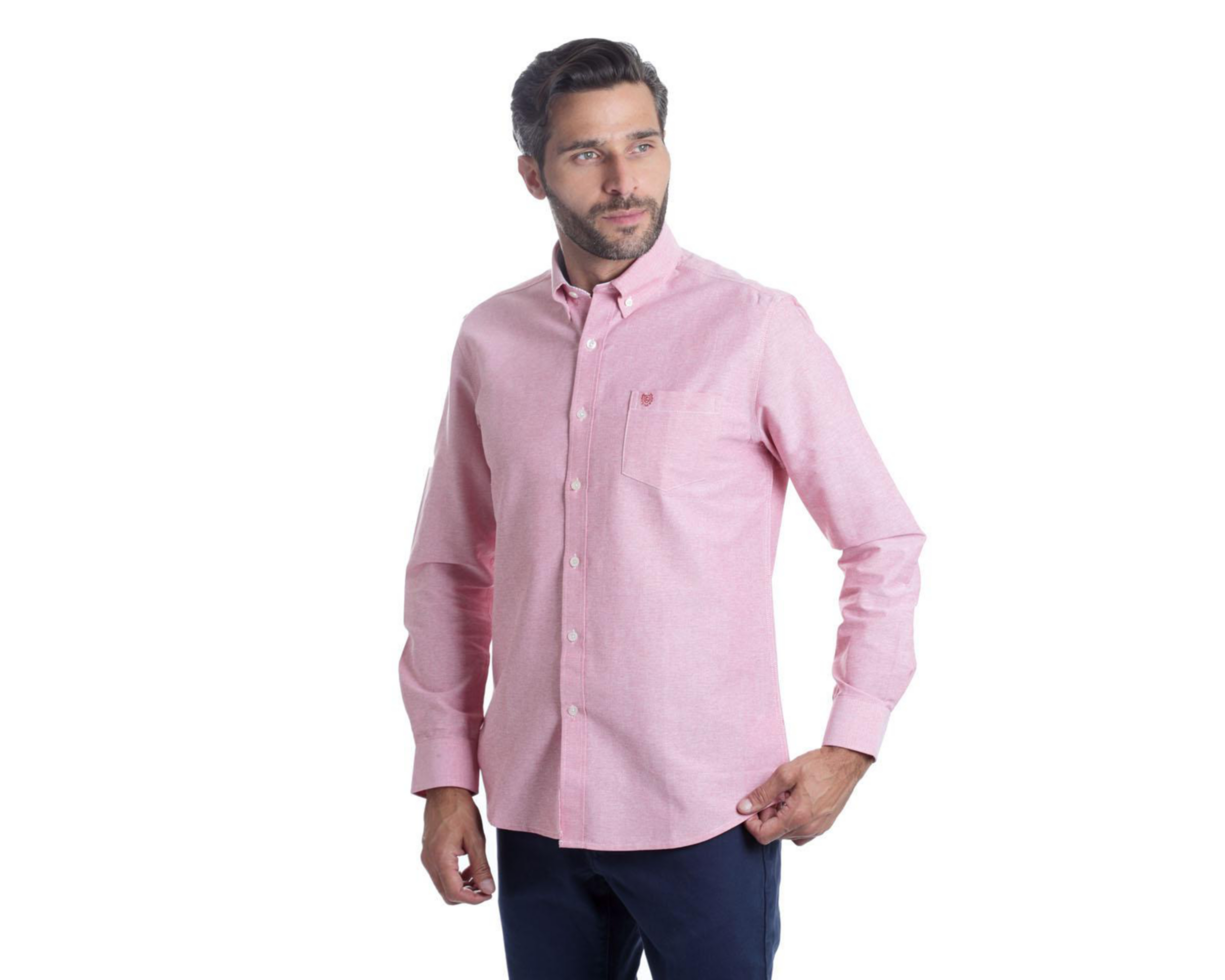 Foto 3 pulgar | Camisa Casual de Algodón Chaps Slim Fit para Hombre