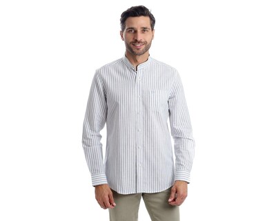 Foto 1 | Camisa Casual de Algodón Chaps Slim Fit a Rayas para Hombre
