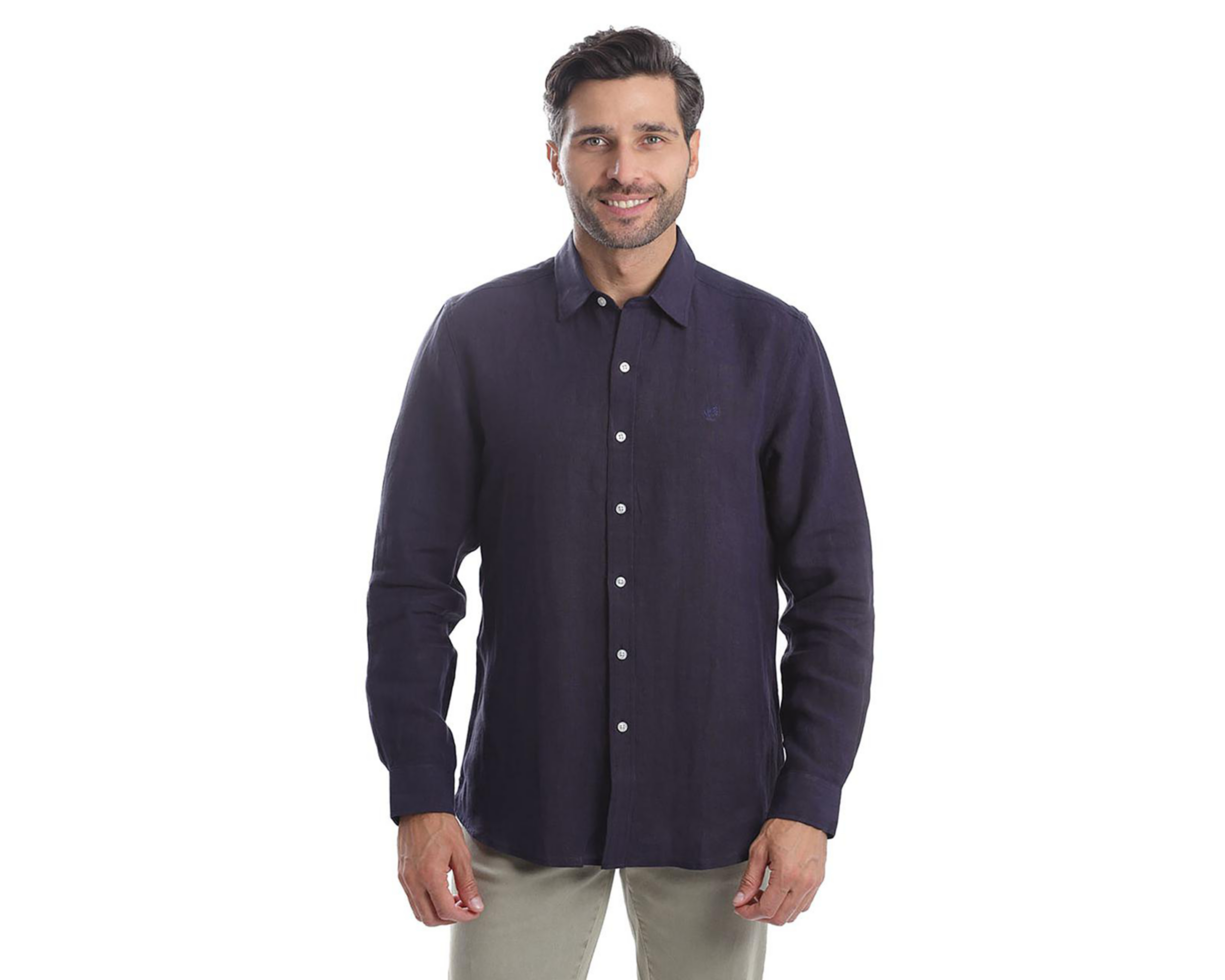 Camisa Casual de Algodón Chaps Slim Fit para Hombre $999