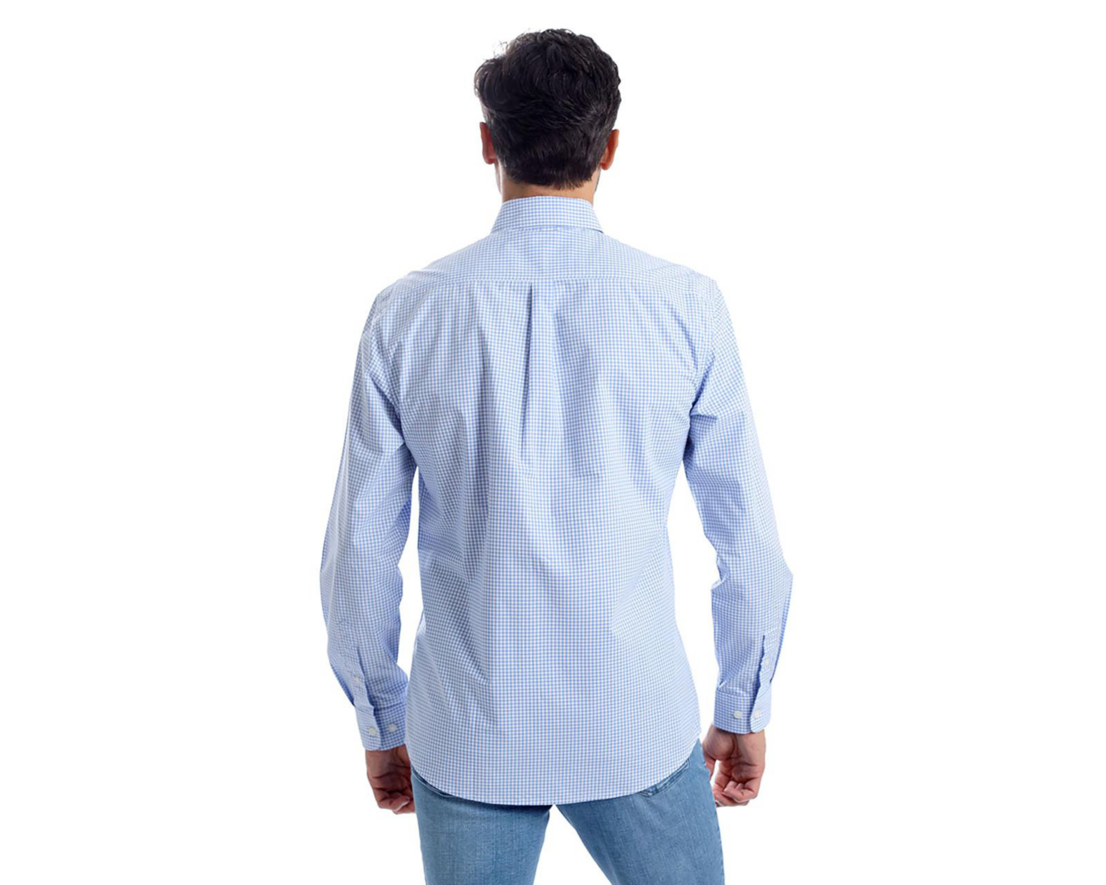 Foto 4 pulgar | Camisa Casual de Algodón Chaps Slim Fit a Cuadros para Hombre