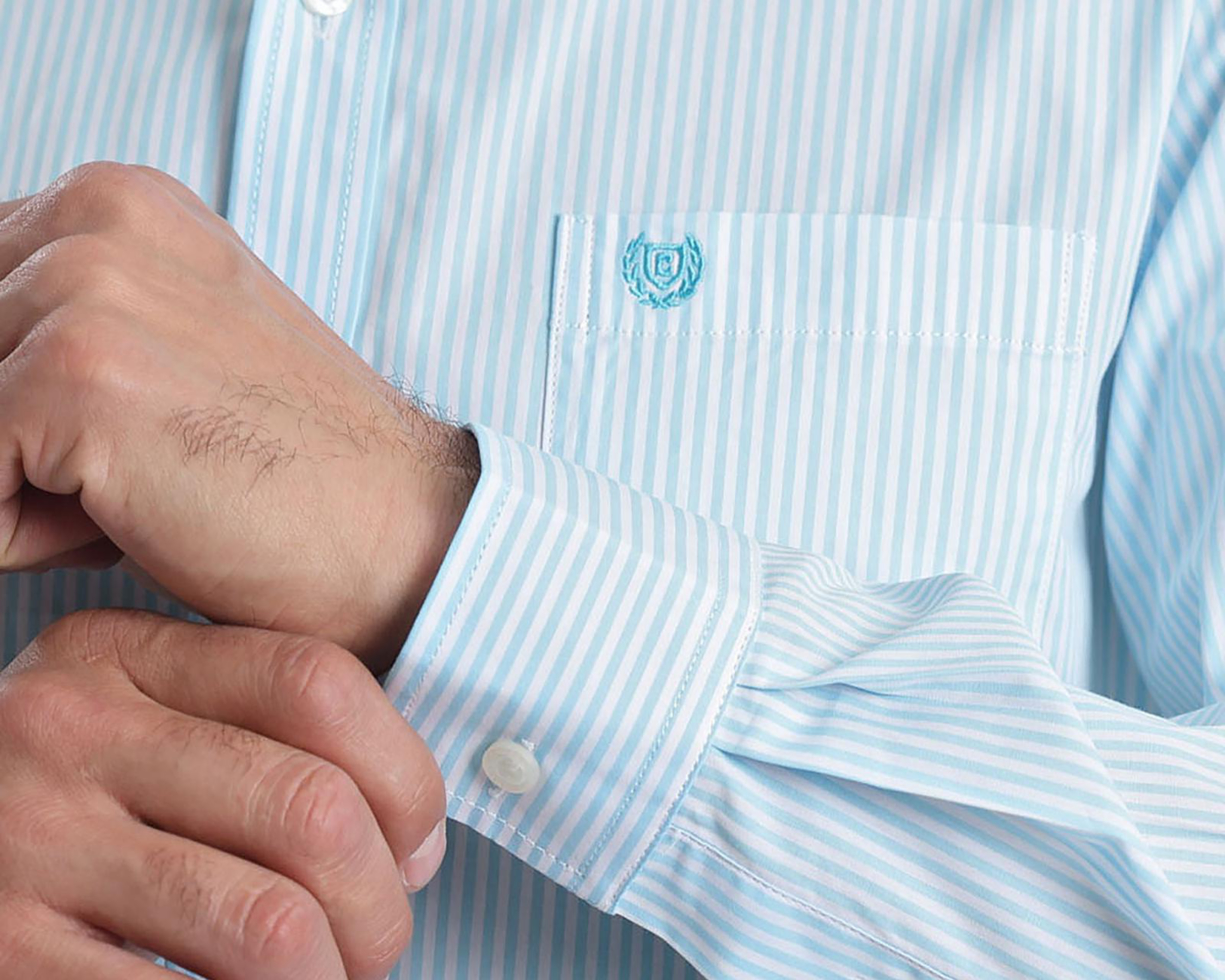 Foto 5 pulgar | Camisa Casual de Algodón Chaps Slim Fit a Rayas para Hombre