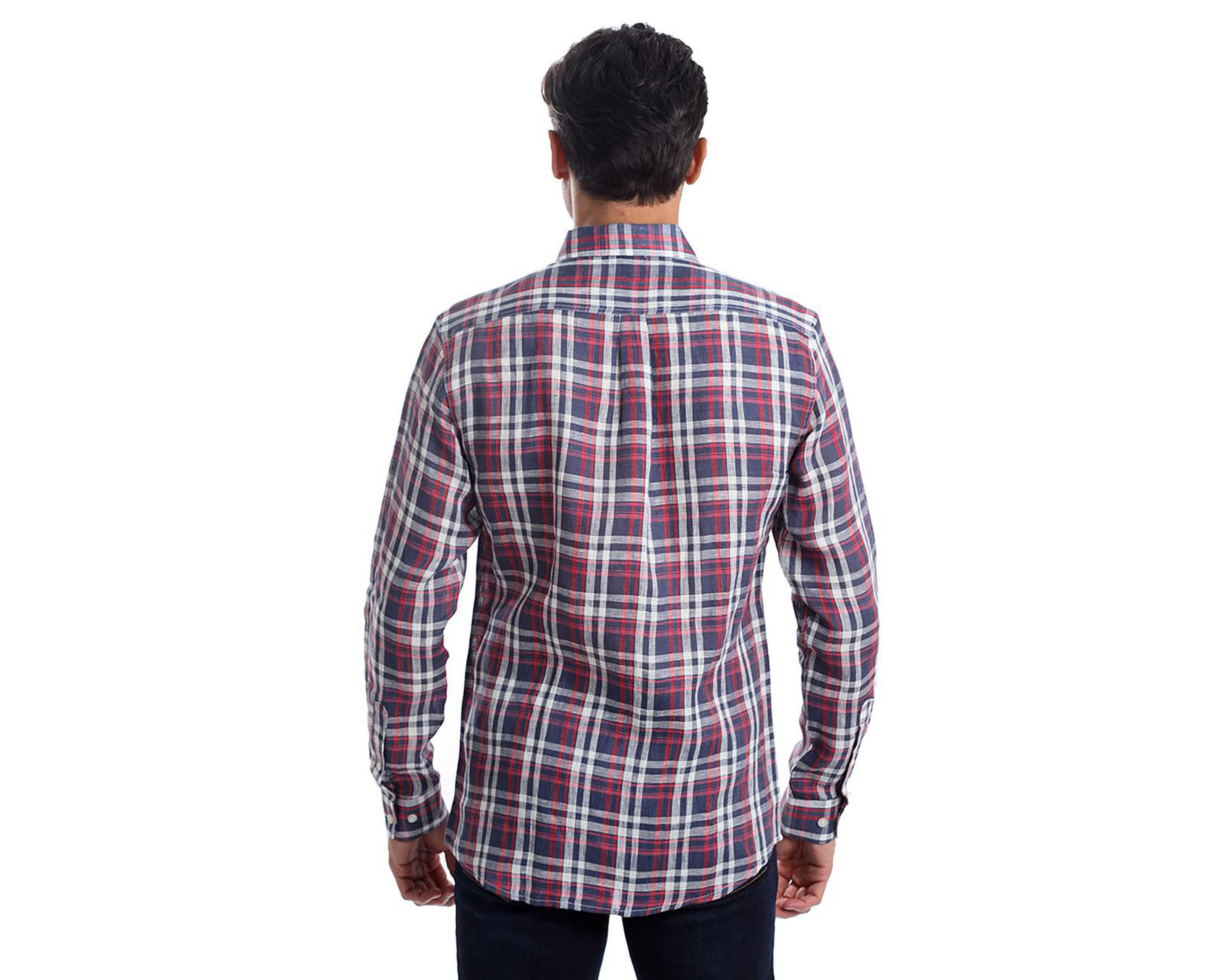 Foto 4 pulgar | Camisa Casual Chaps Slim Fit a Cuadros para Hombre