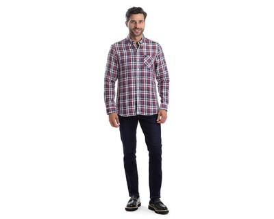 Foto 5 | Camisa Casual Chaps Slim Fit a Cuadros para Hombre